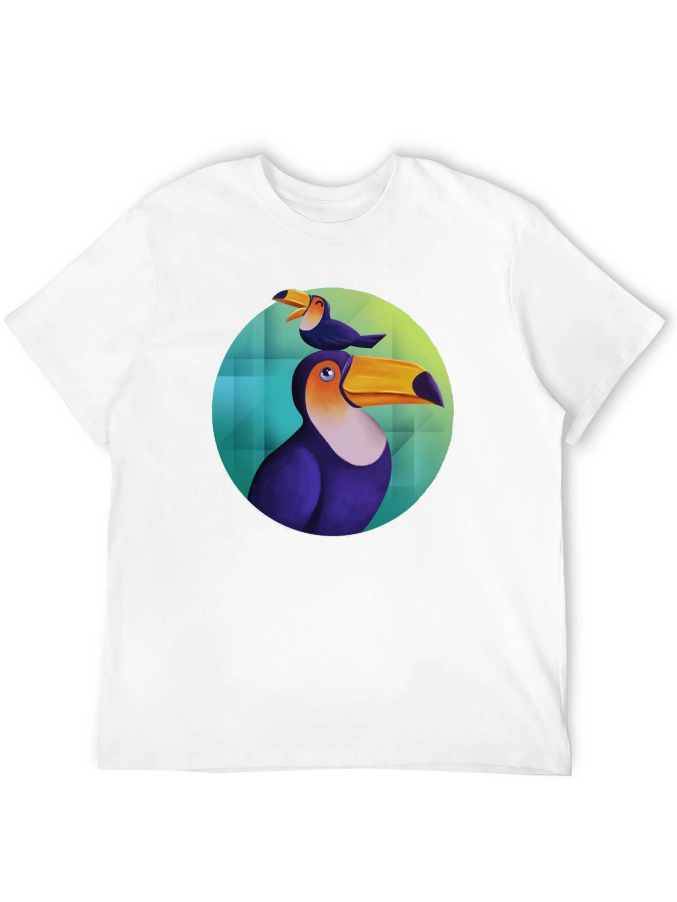 Toucan Bird Graphic Black T-Shirt