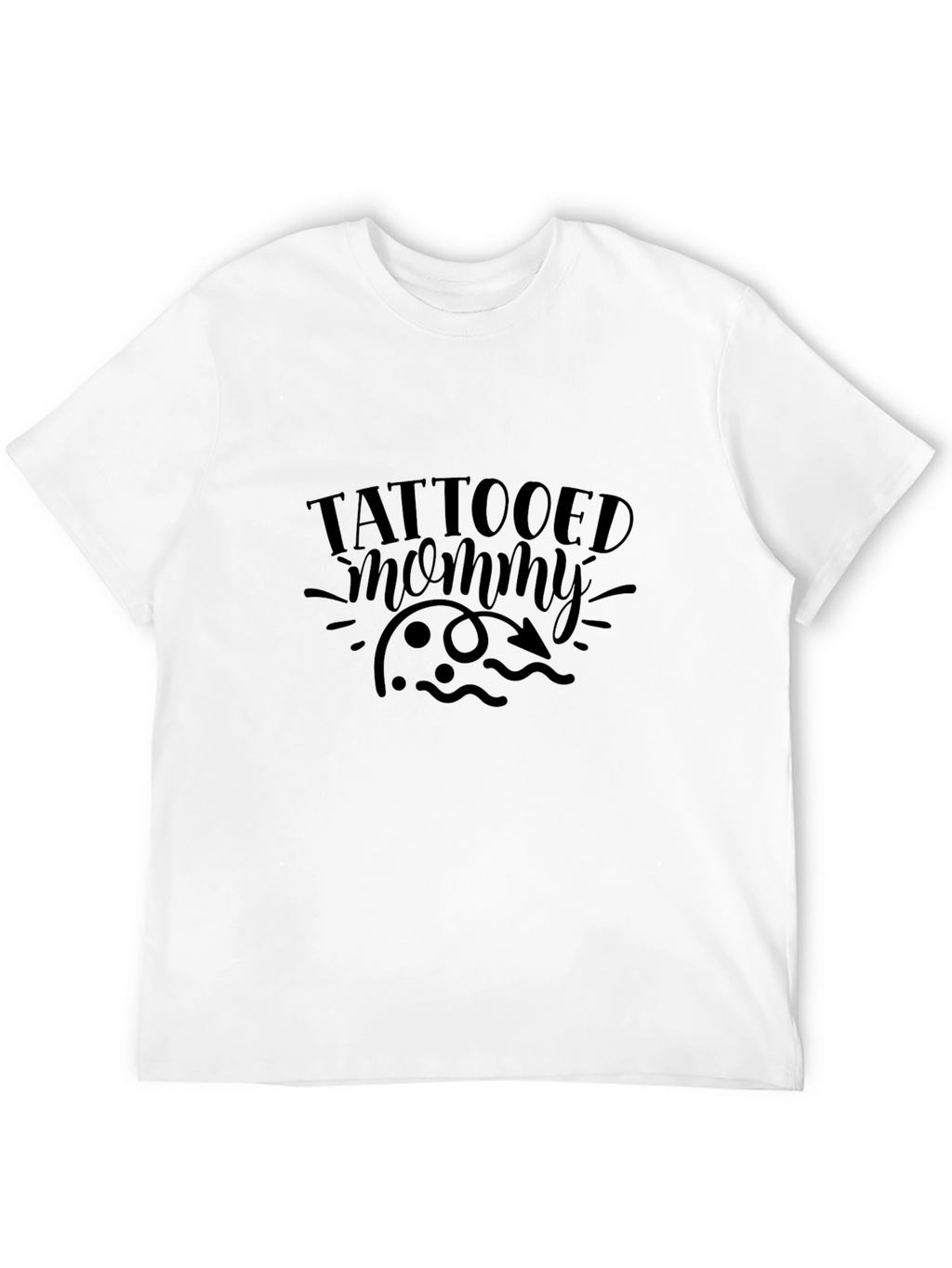 Tattooed Mommy Black Tee - Stylish & Edgy