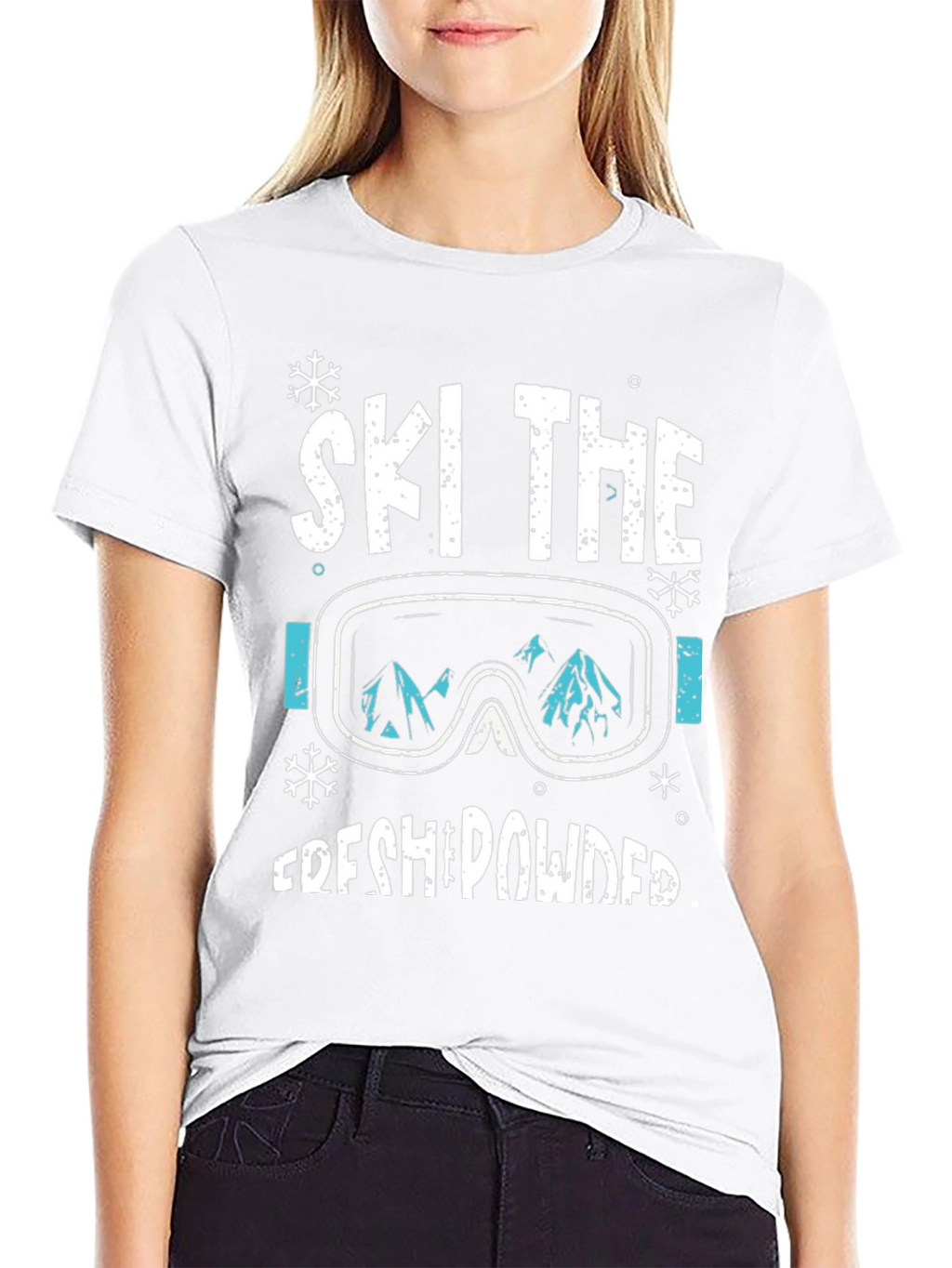 Ski The Fresh Powder Graphic Tee