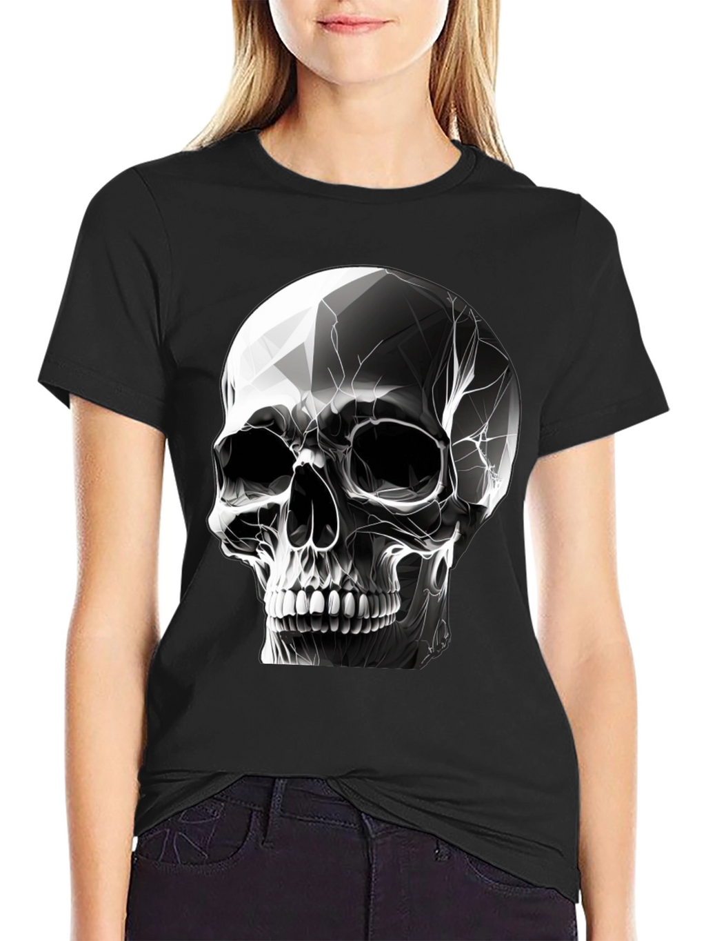 Skull Graphic Black T-Shirt - Stylish & Edgy