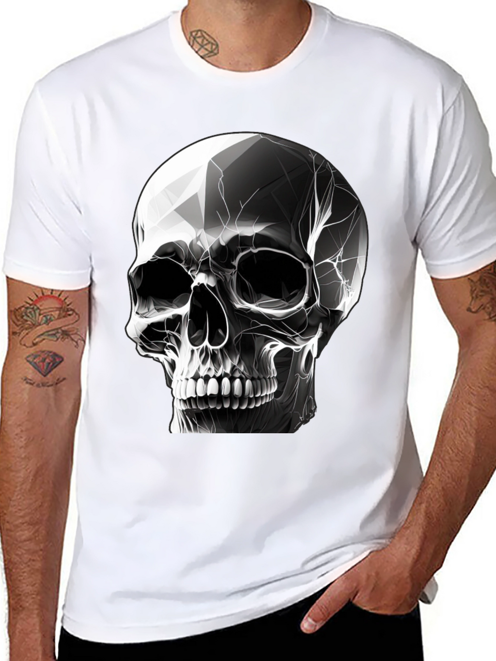 Skull Graphic Black T-Shirt - Stylish & Edgy