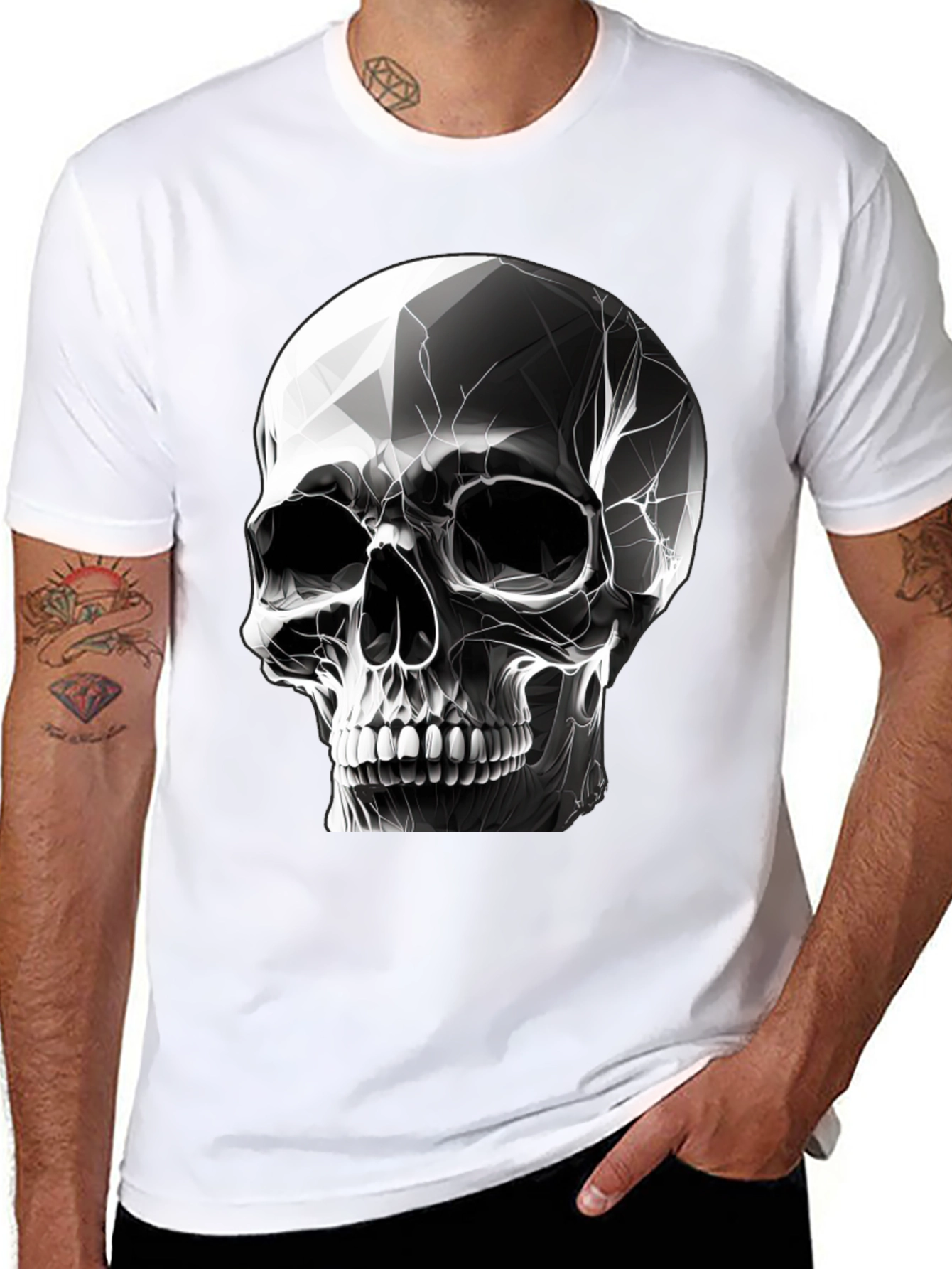 Skull Graphic Black T-Shirt - Stylish & Edgy
