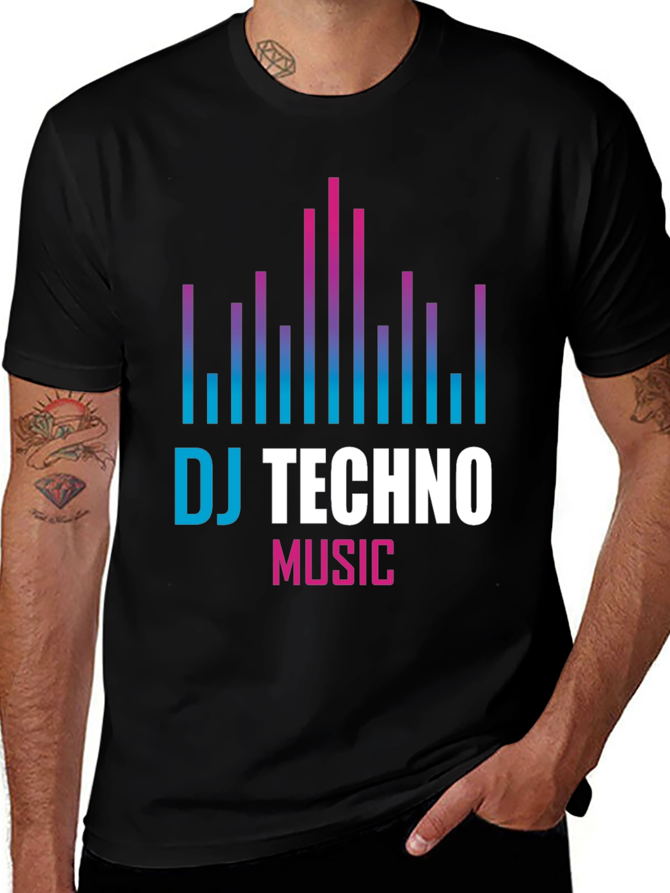 DJ Techno Music Graphic T-Shirt