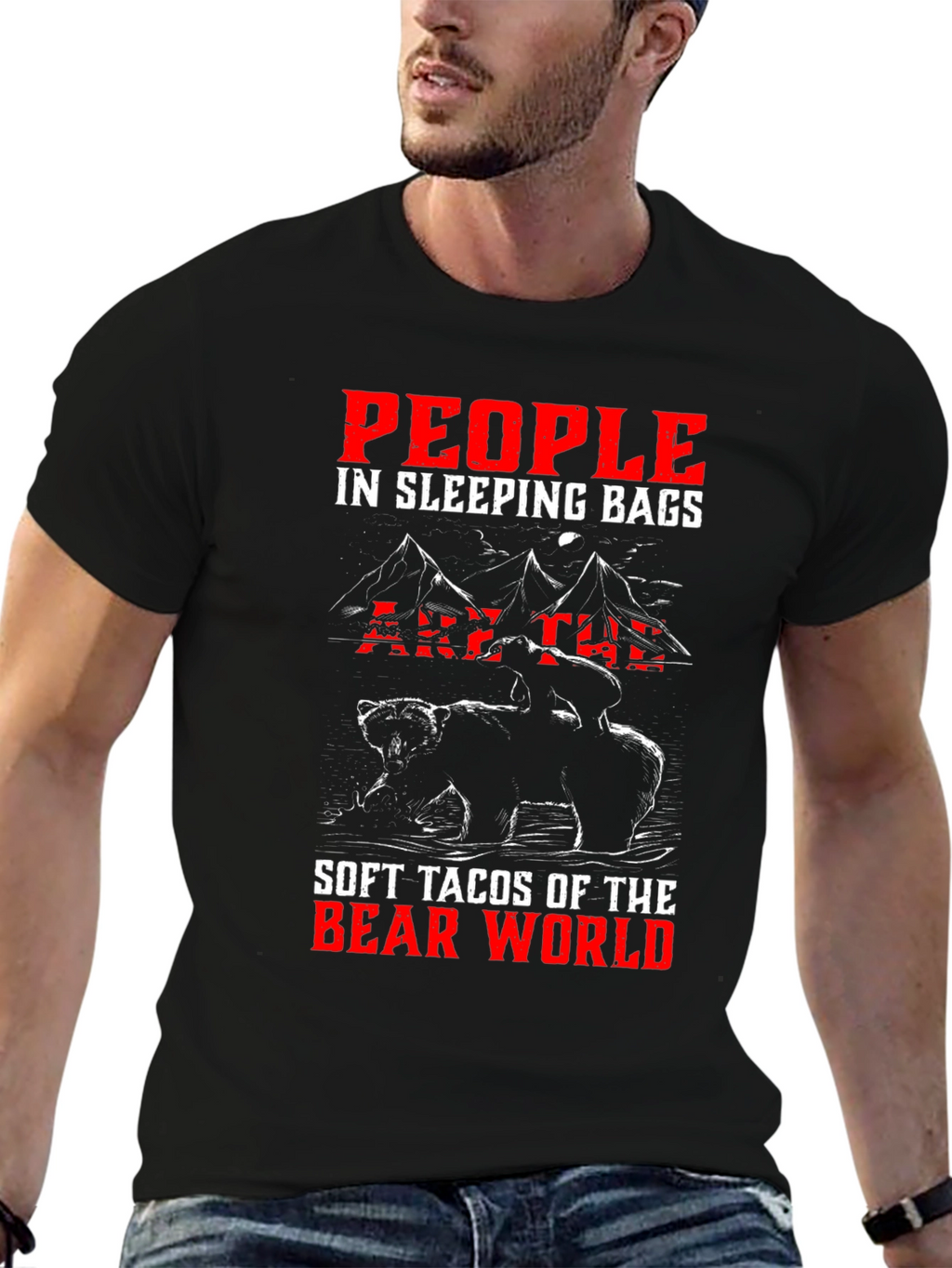 Bear World Sleeping Bag T-Shirt
