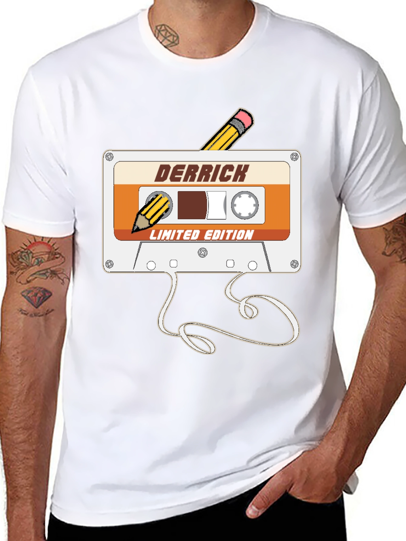 Retro DERRICK Mixtape Limited Edition Graphic Tee