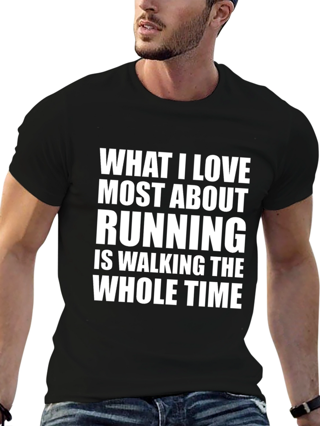 Funny Running T-Shirt - Walking The Whole Time