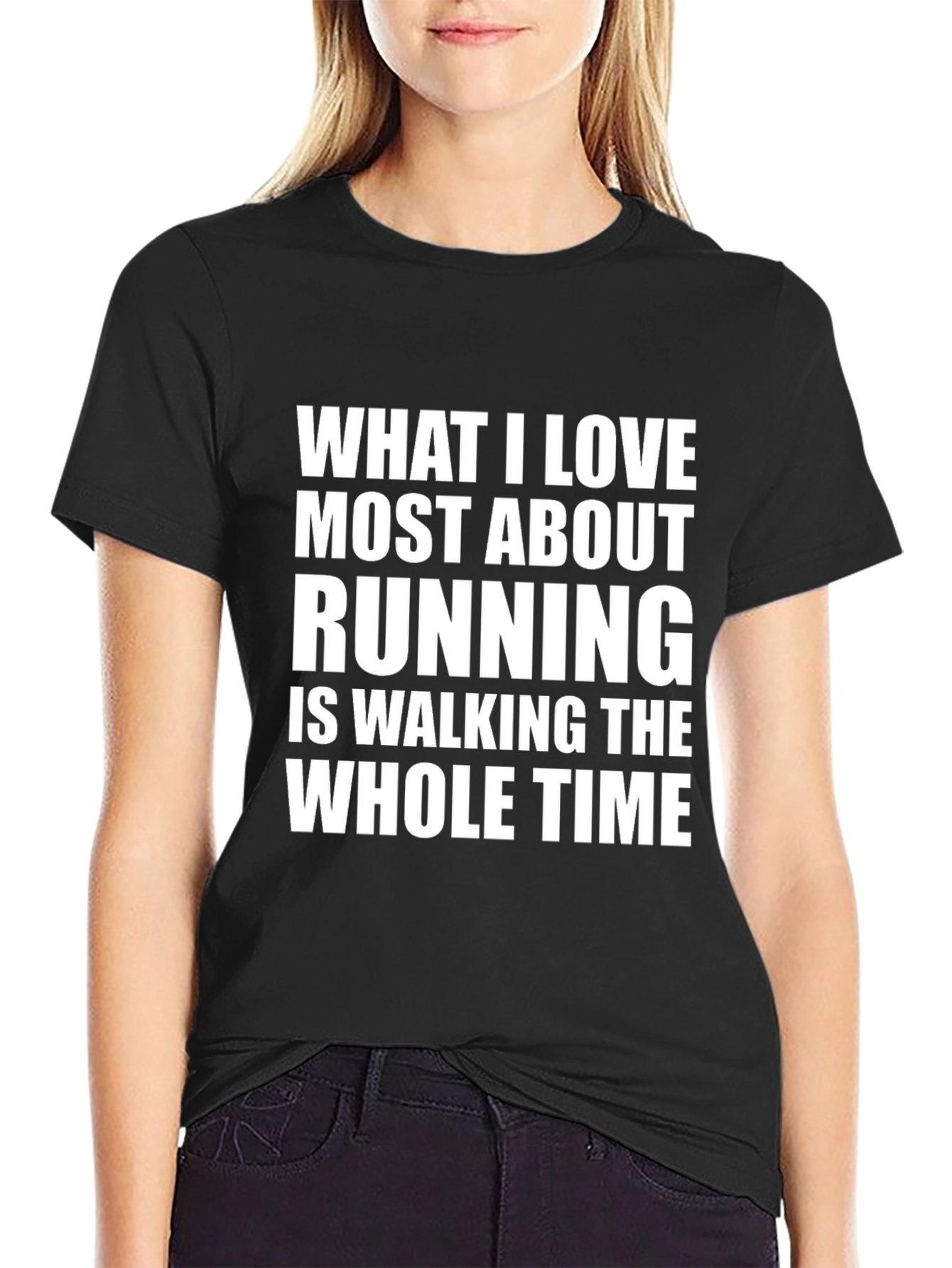 Funny Running T-Shirt - Walking The Whole Time