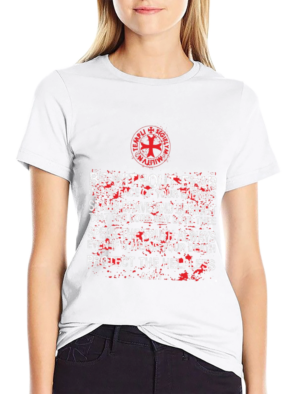 Templar Knight T-Shirt: Be Without Fear Graphic Tee
