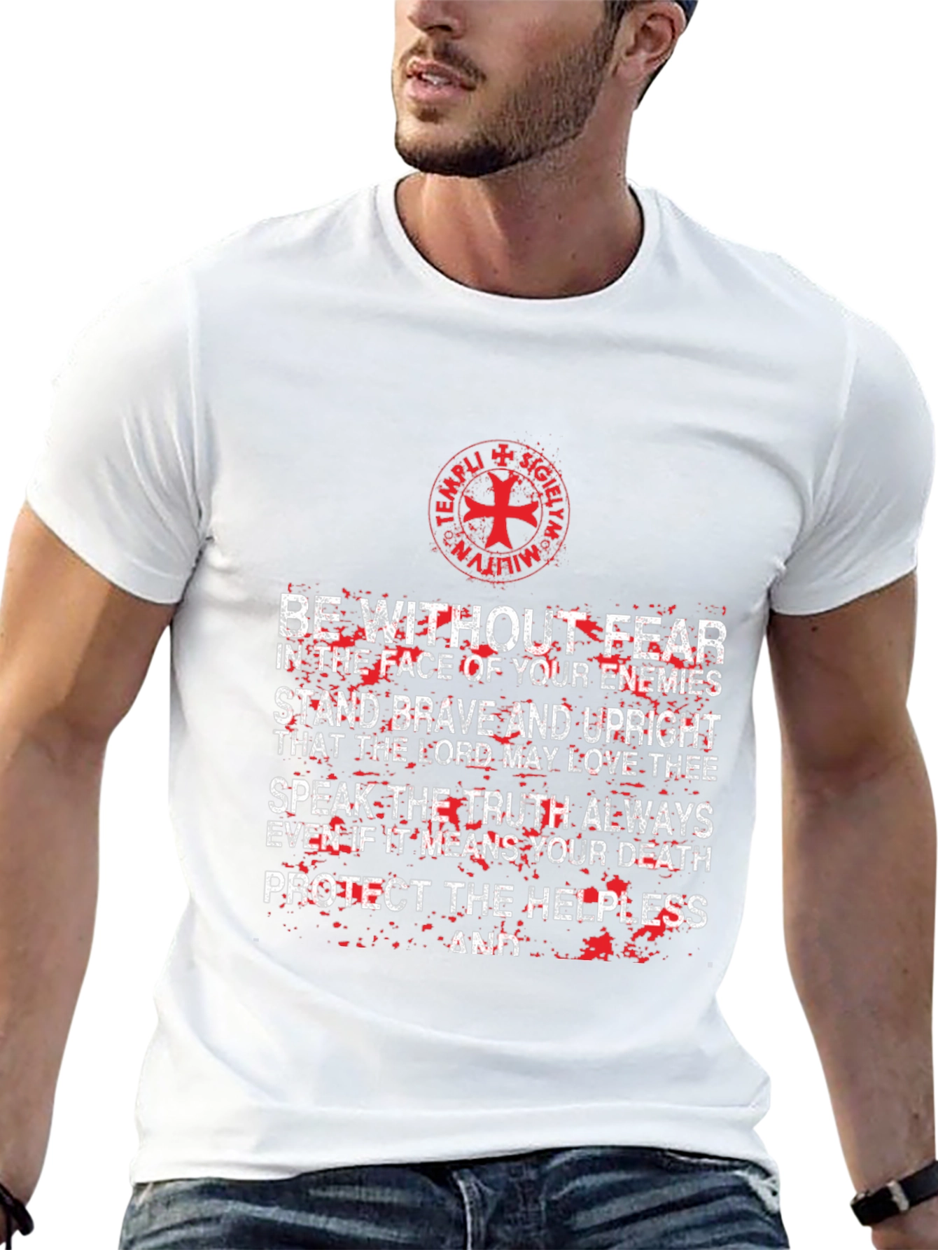 Templar Knight T-Shirt: Be Without Fear Graphic Tee