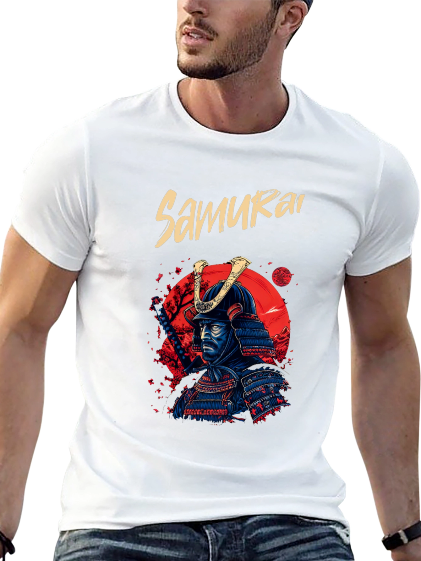 Samurai Warrior T-Shirt - Cool Graphic Tee