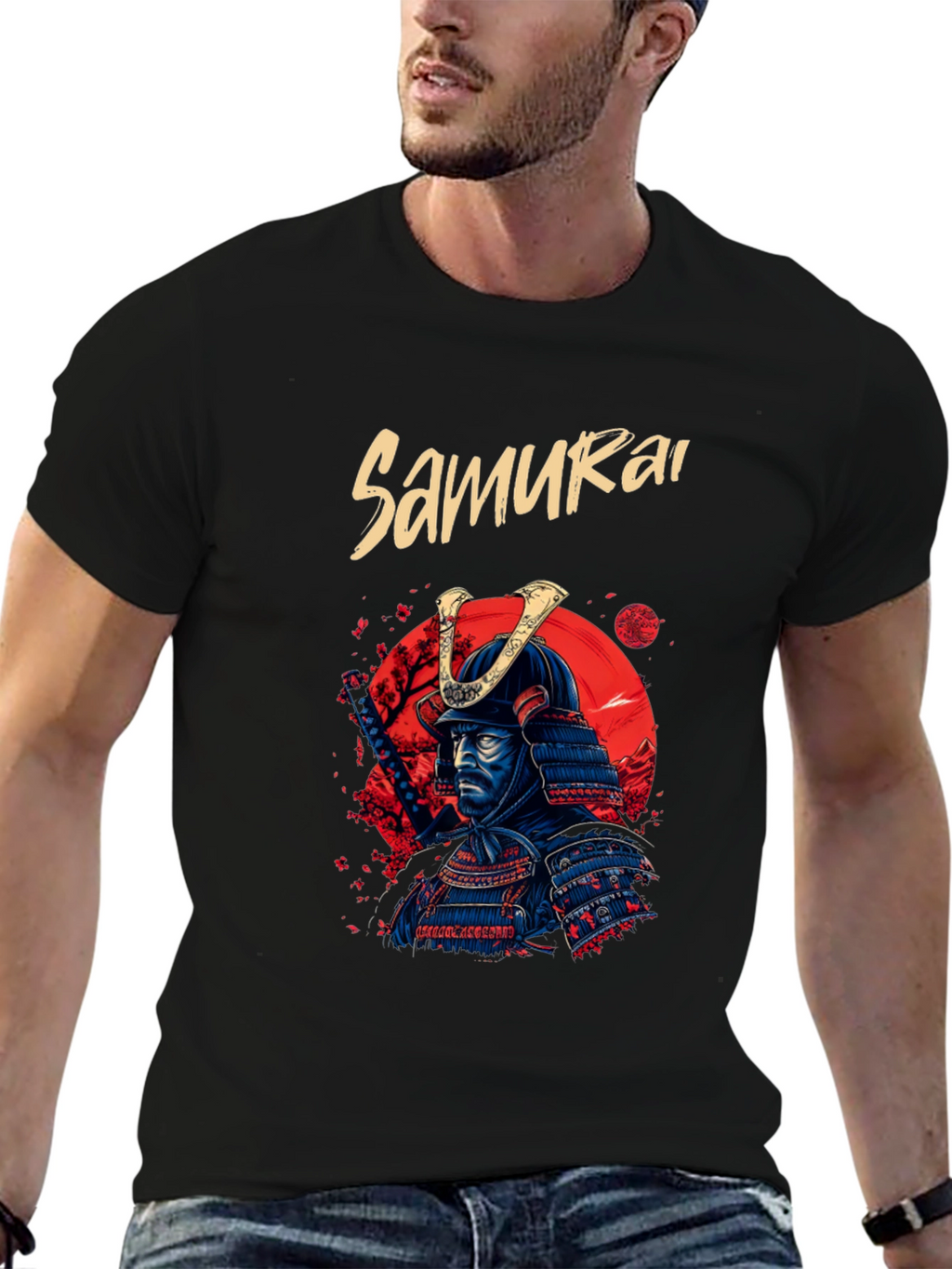 Samurai Warrior T-Shirt - Cool Graphic Tee