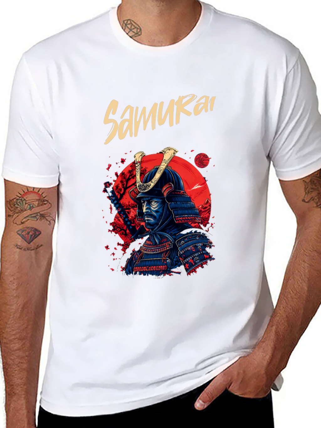 Samurai Warrior T-Shirt - Cool Graphic Tee