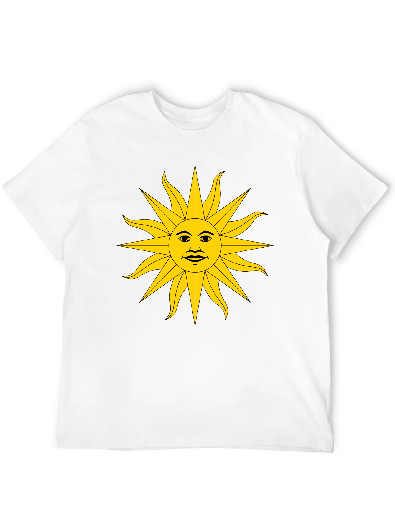 Sun Graphic Black T-Shirt - Unique Design