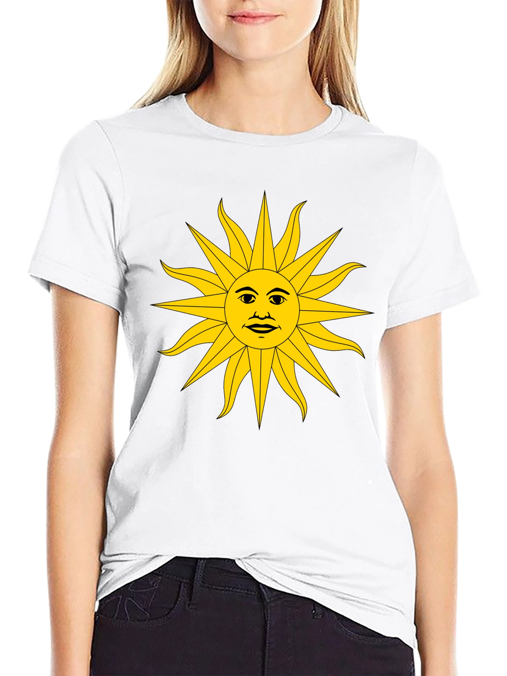 Sun Graphic Black T-Shirt - Unique Design