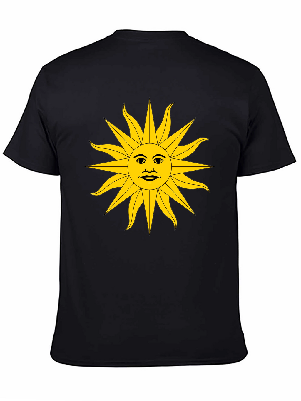 Sun Graphic Black T-Shirt - Unique Design