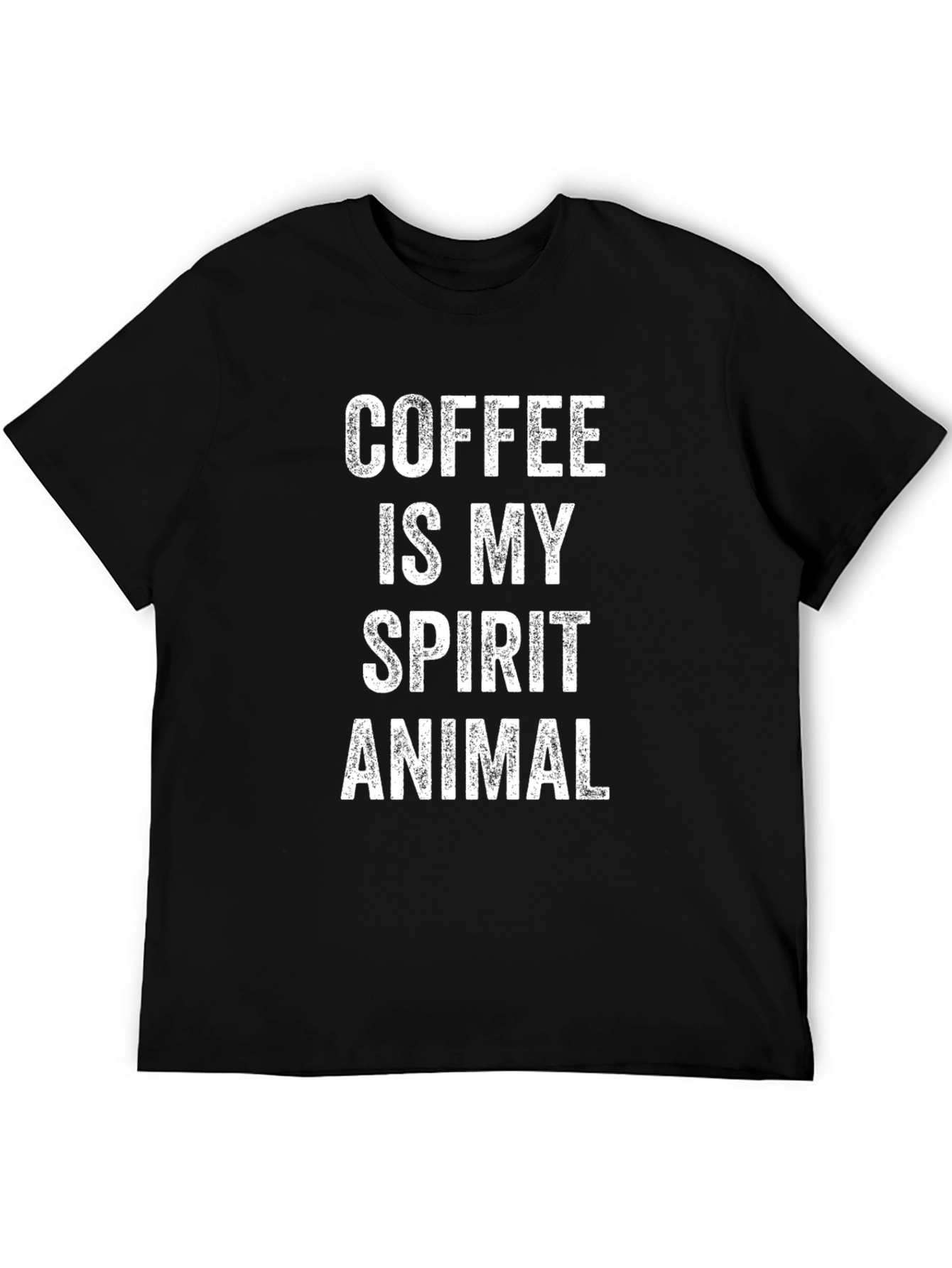 Coffee Is My Spirit Animal T-Shirt - Black