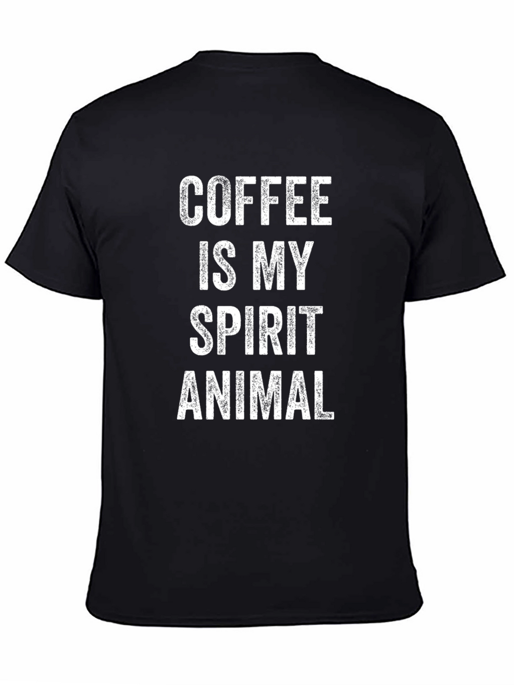 Coffee Is My Spirit Animal T-Shirt - Black