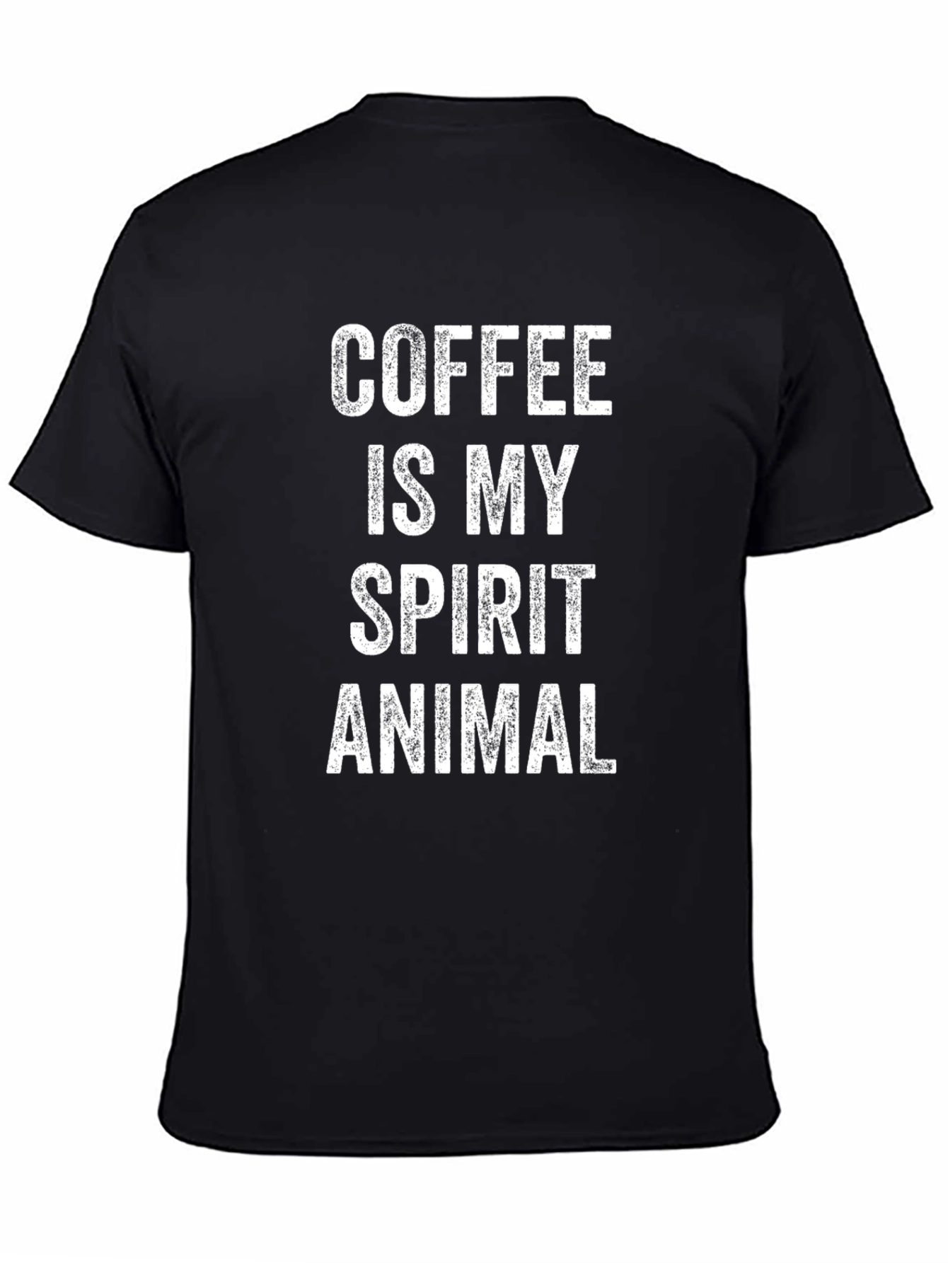 Coffee Is My Spirit Animal T-Shirt - Black
