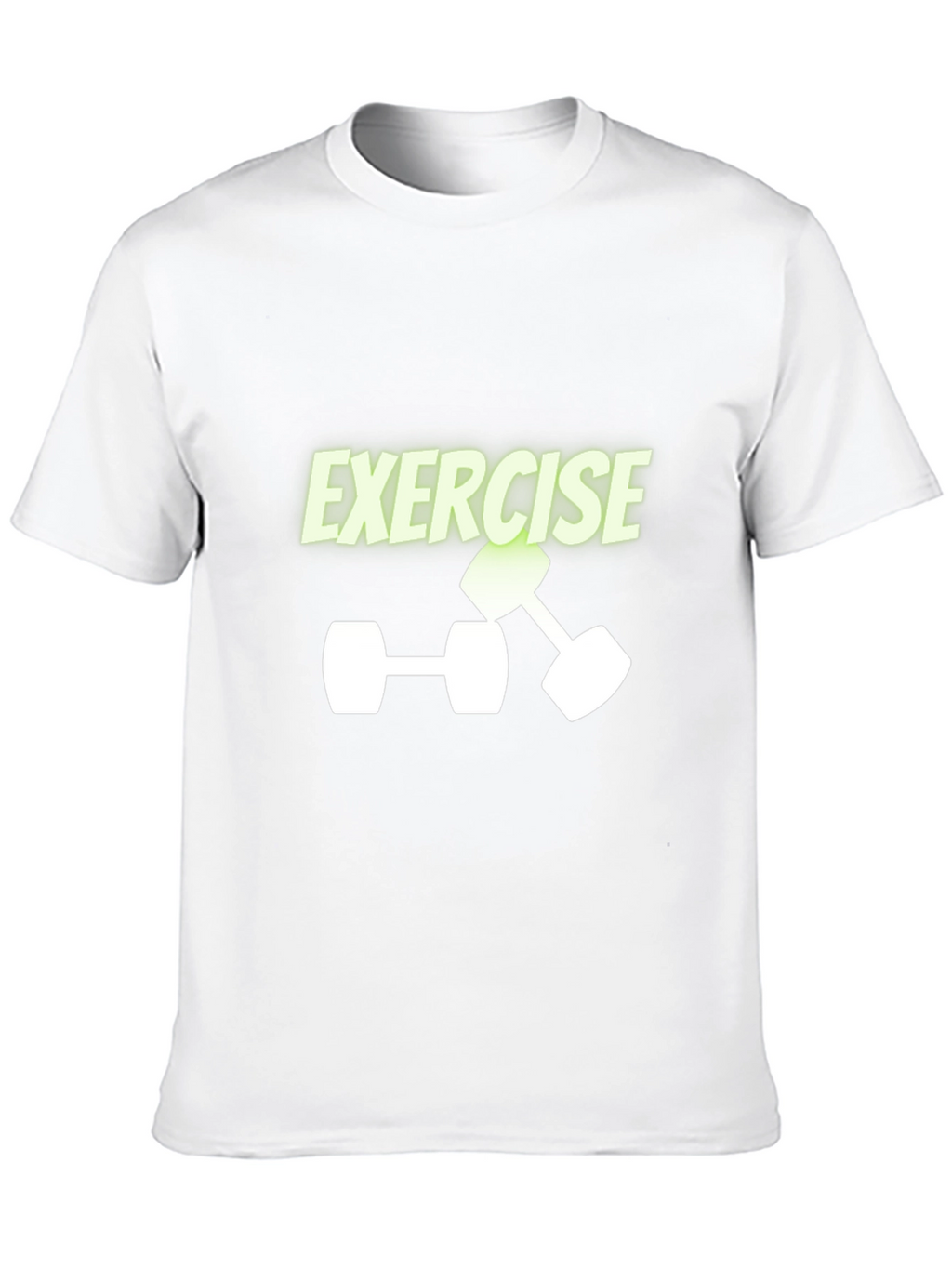 Exercise Dumbbell Graphic Tee - Black
