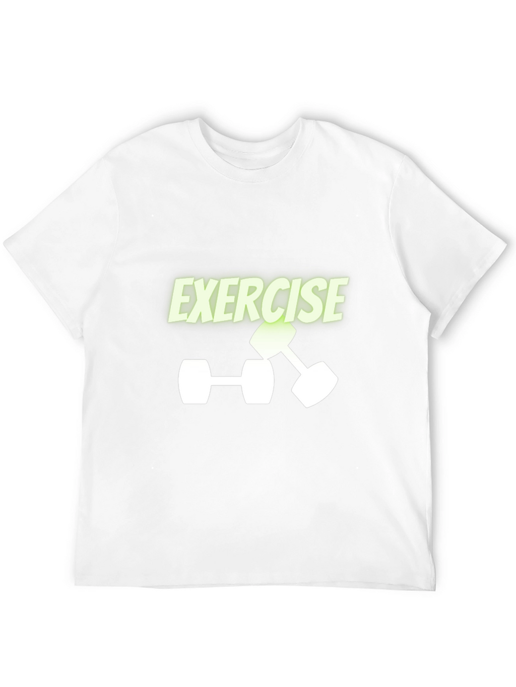Exercise Dumbbell Graphic Tee - Black