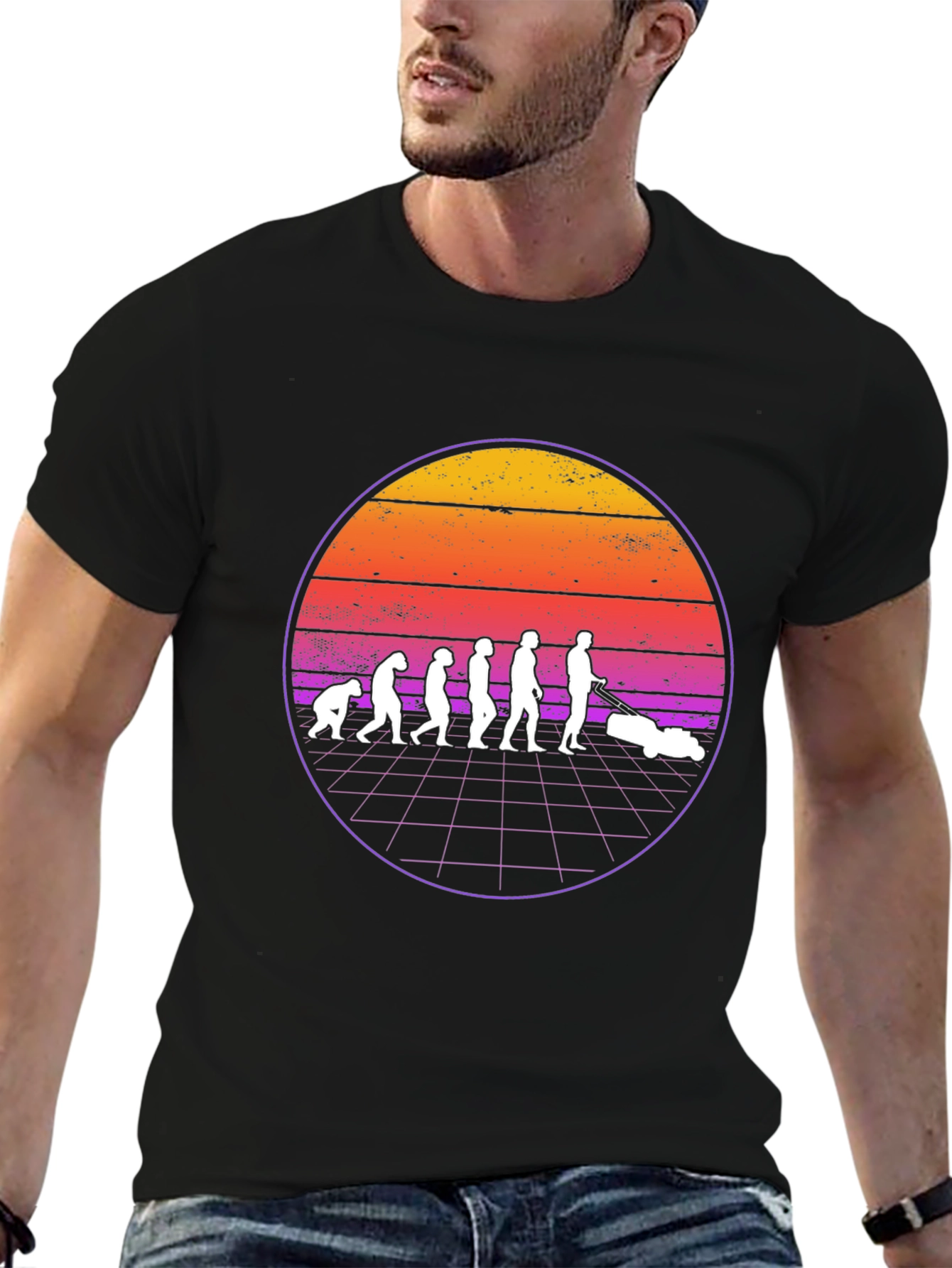 Evolution of Lawn Care T-Shirt