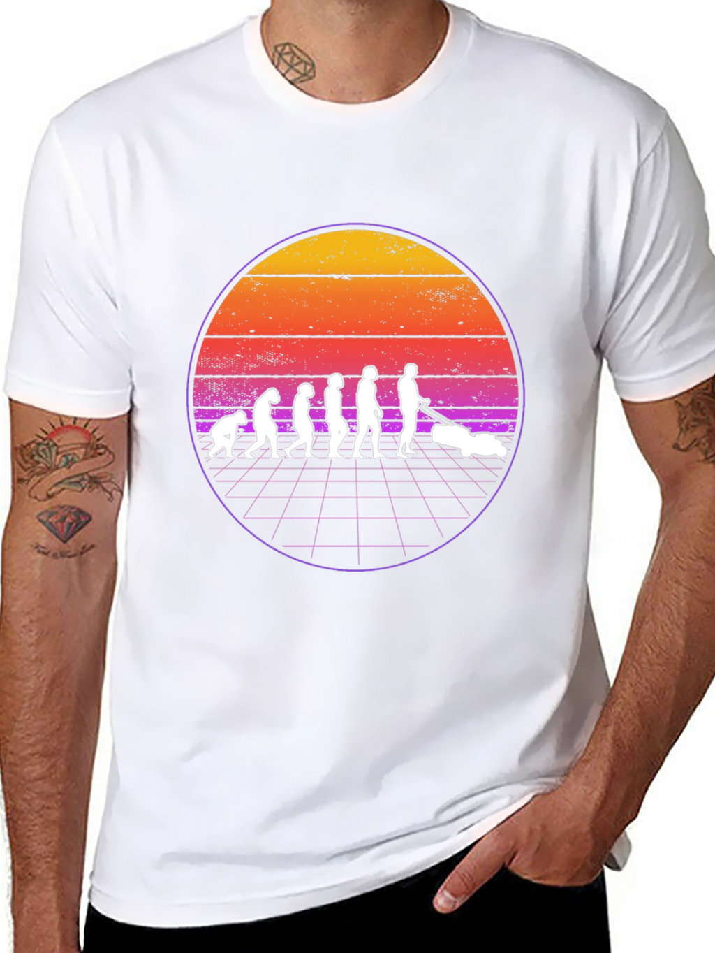 Evolution of Lawn Care T-Shirt