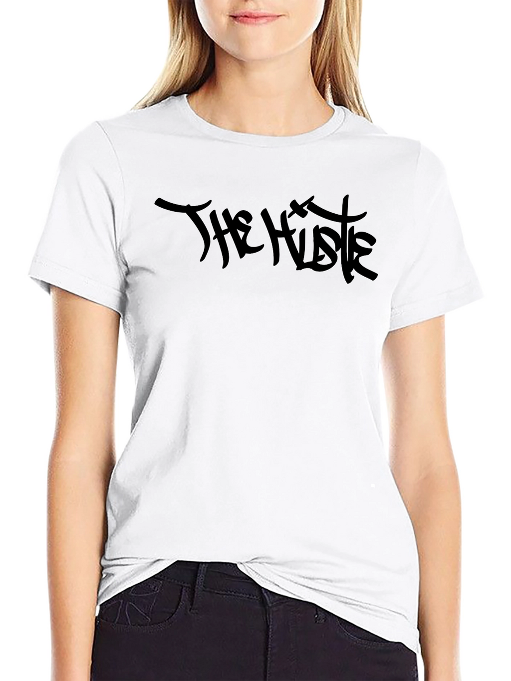 The Hustle Black Graphic Tee