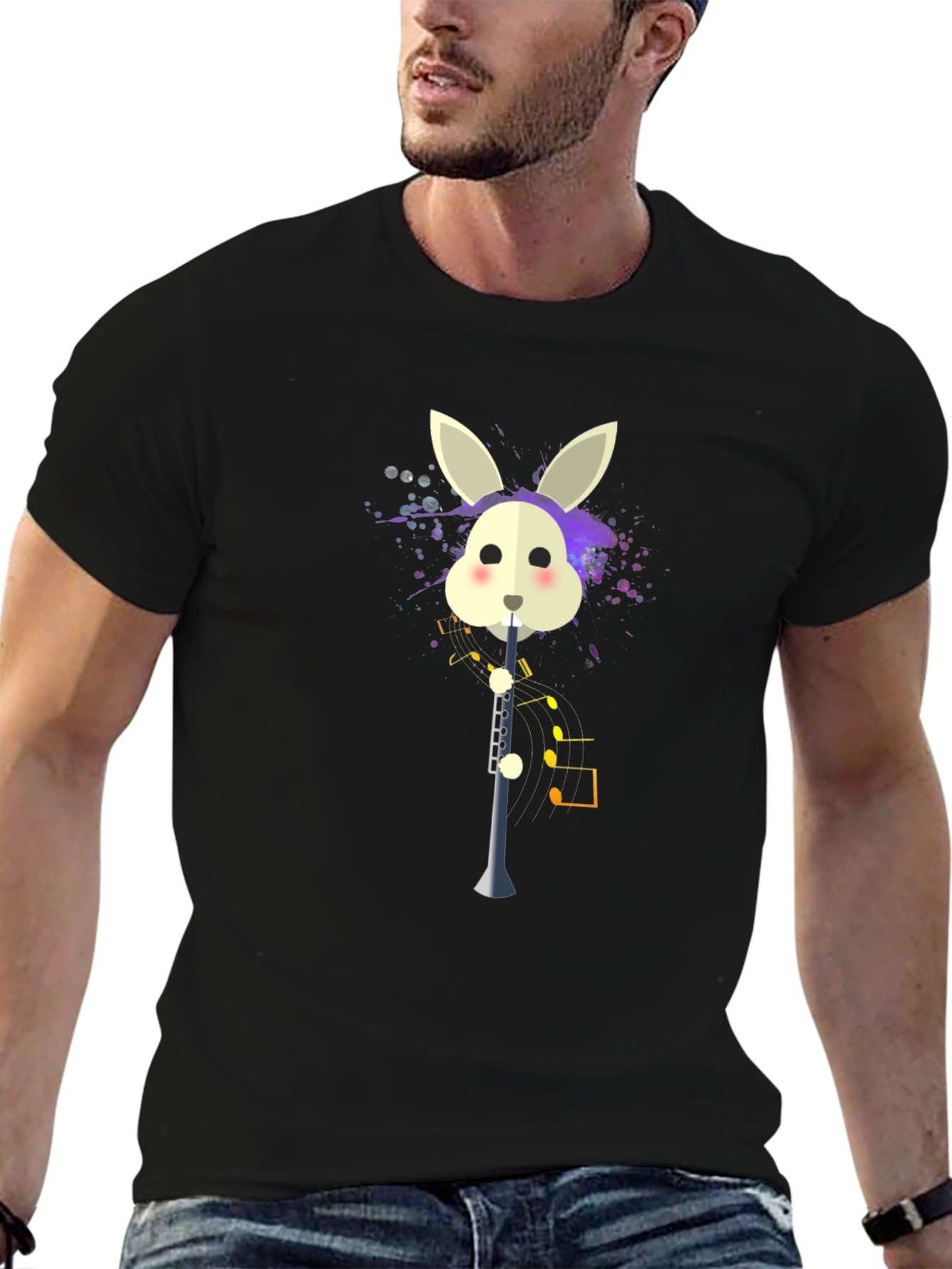 Musical Rabbit Unisex T-Shirt