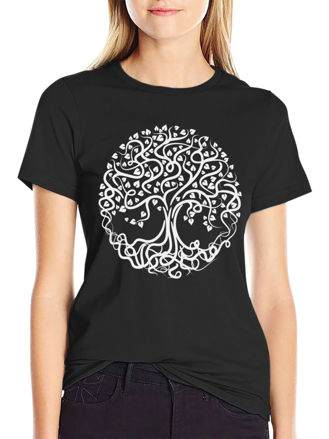 Tree of Life Graphic Tee - Stylish Mens Black T-Shirt