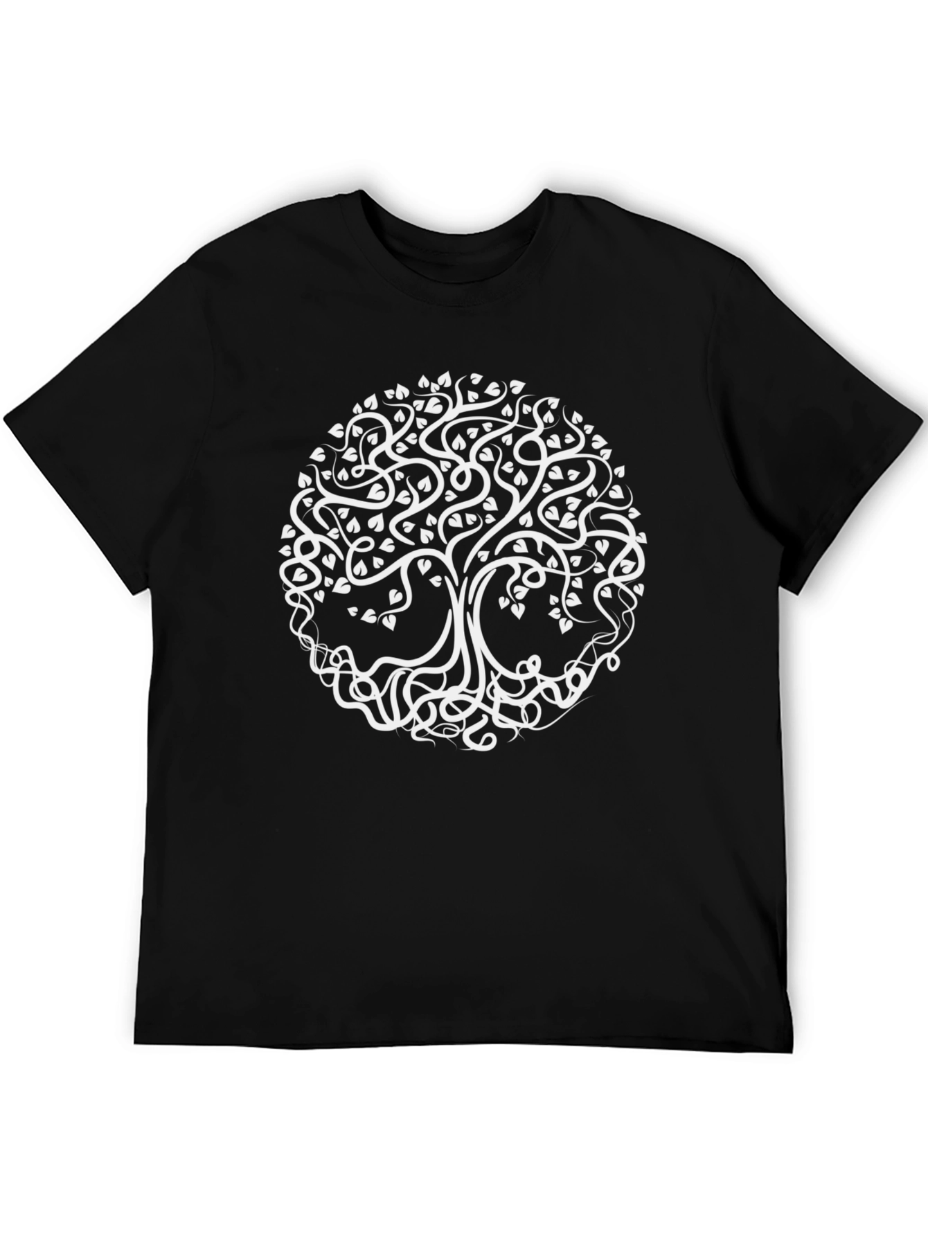 Tree of Life Graphic Tee - Stylish Mens Black T-Shirt