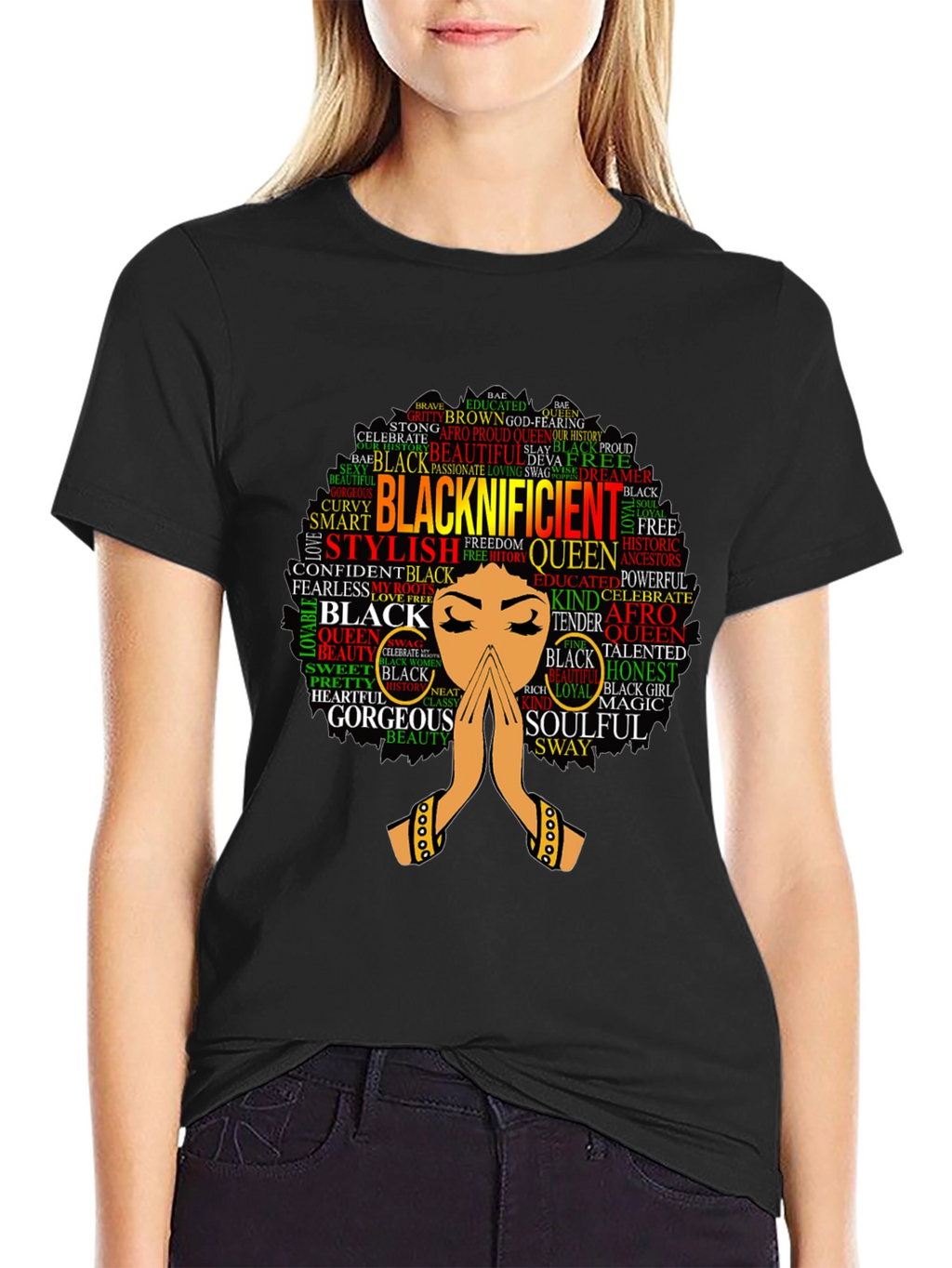 Blacknificent Queen Graphic Tee - Stylish & Empowering