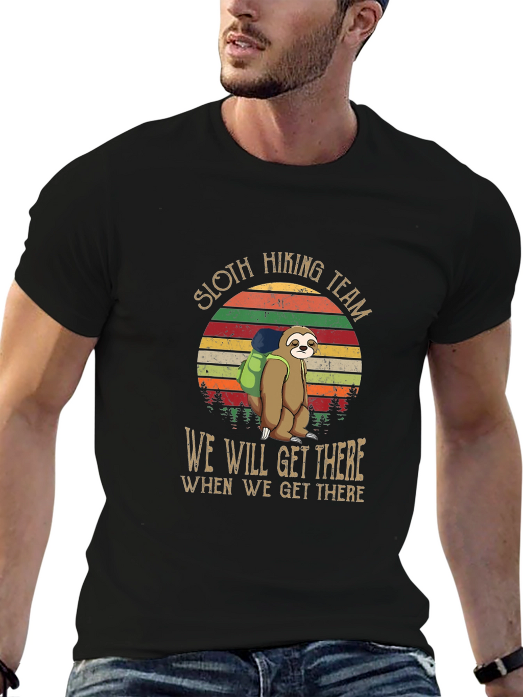 Sloth Hiking Team T-Shirt: We Will Get There