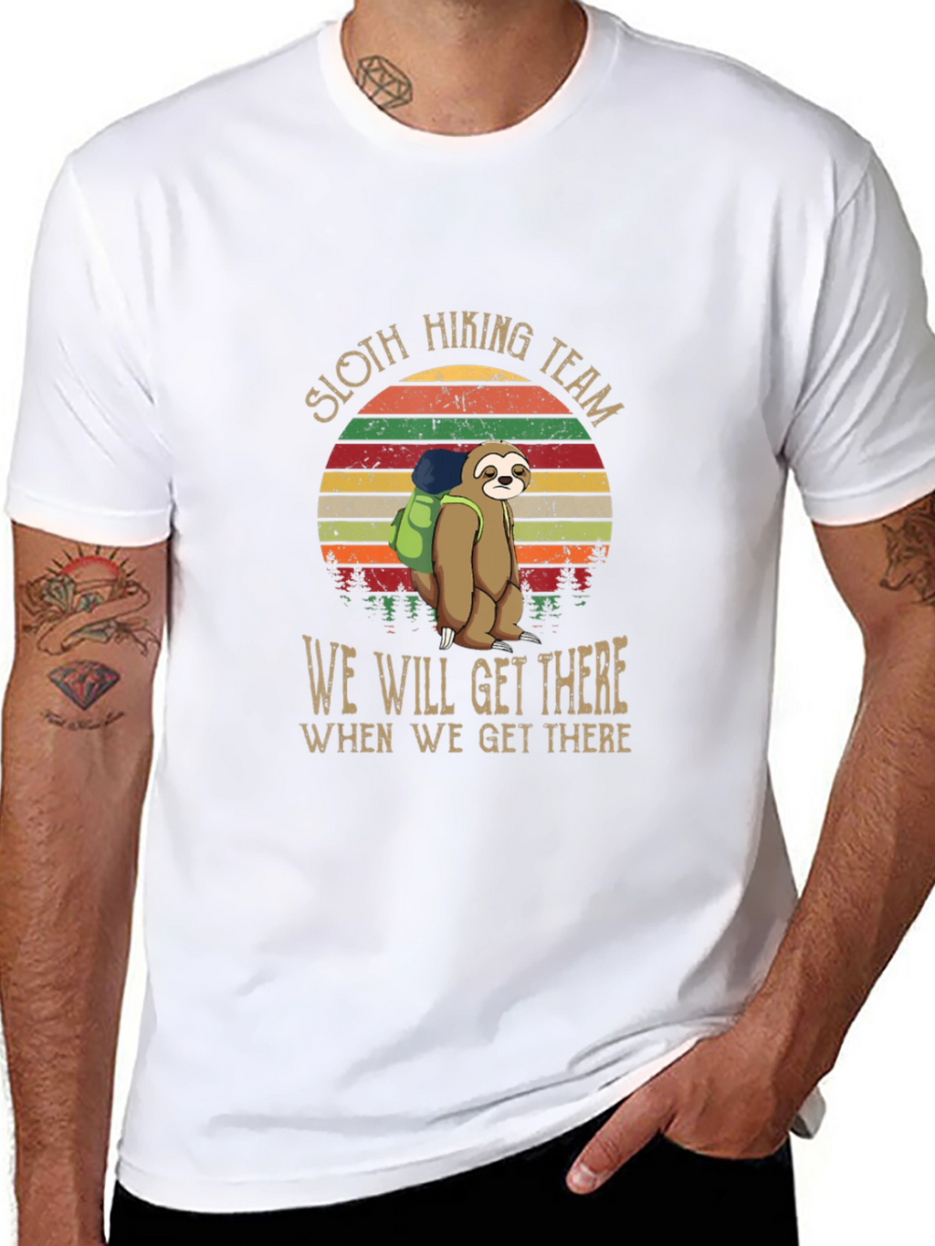 Sloth Hiking Team T-Shirt: We Will Get There