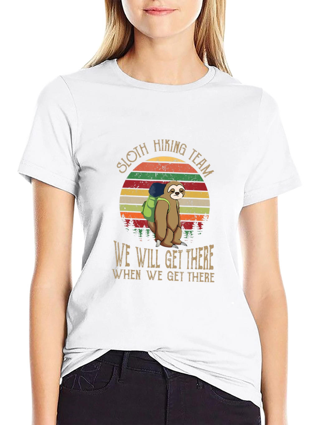 Sloth Hiking Team T-Shirt: We Will Get There