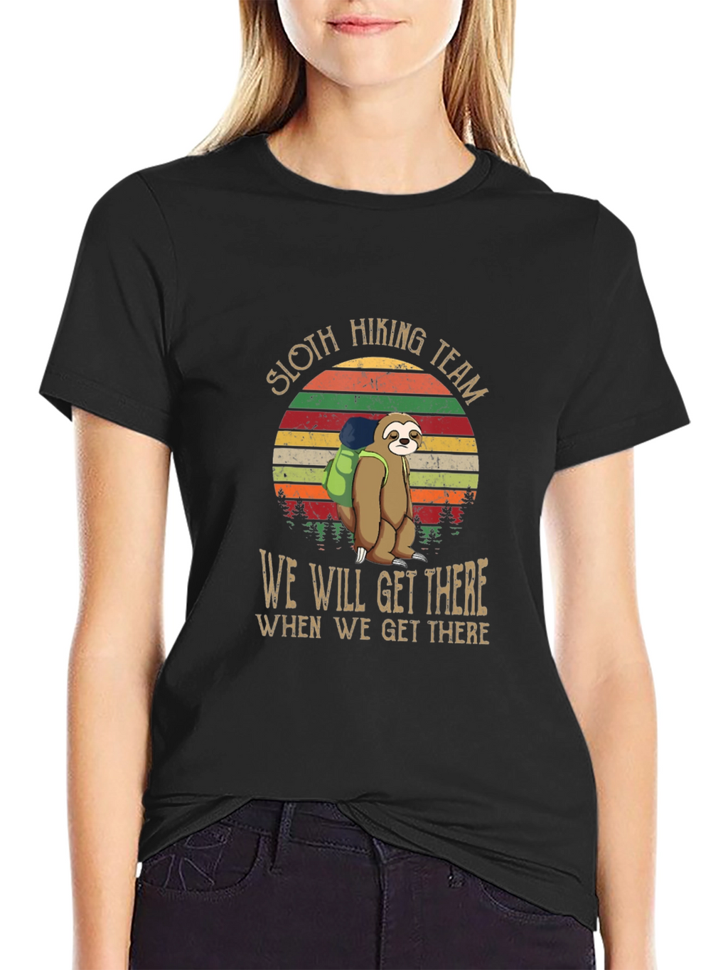 Sloth Hiking Team T-Shirt: We Will Get There