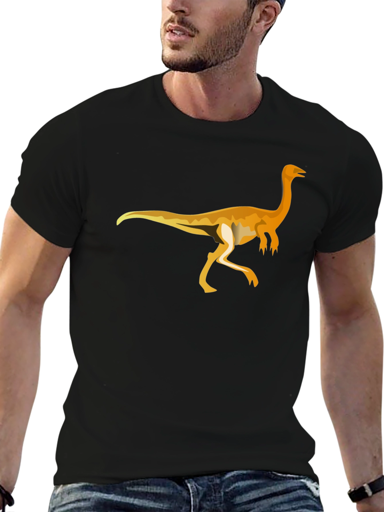 Dinosaur Graphic Black T-Shirt