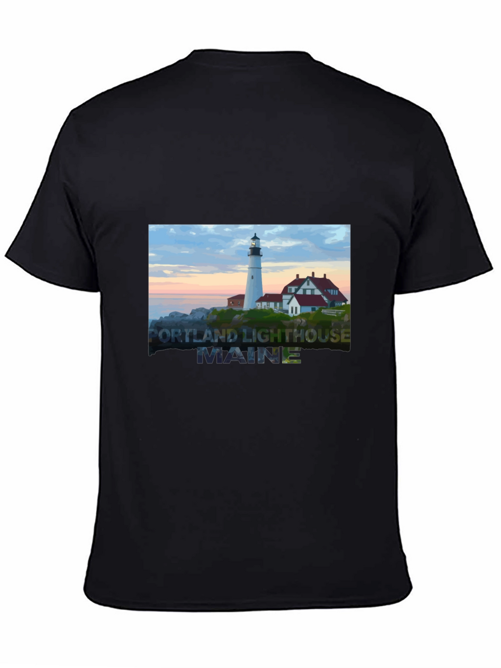 Maine Lighthouse Graphic Tee