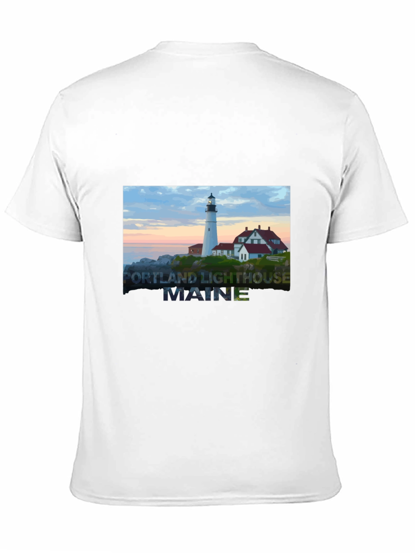 Maine Lighthouse Graphic Tee