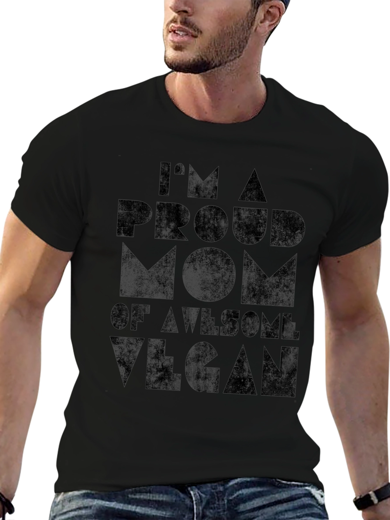 Proud Mom of Vegan Graphic Tee - Unisex