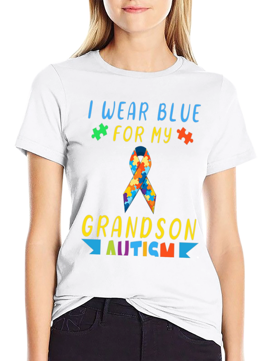 Autism Awareness Grandson T-Shirt