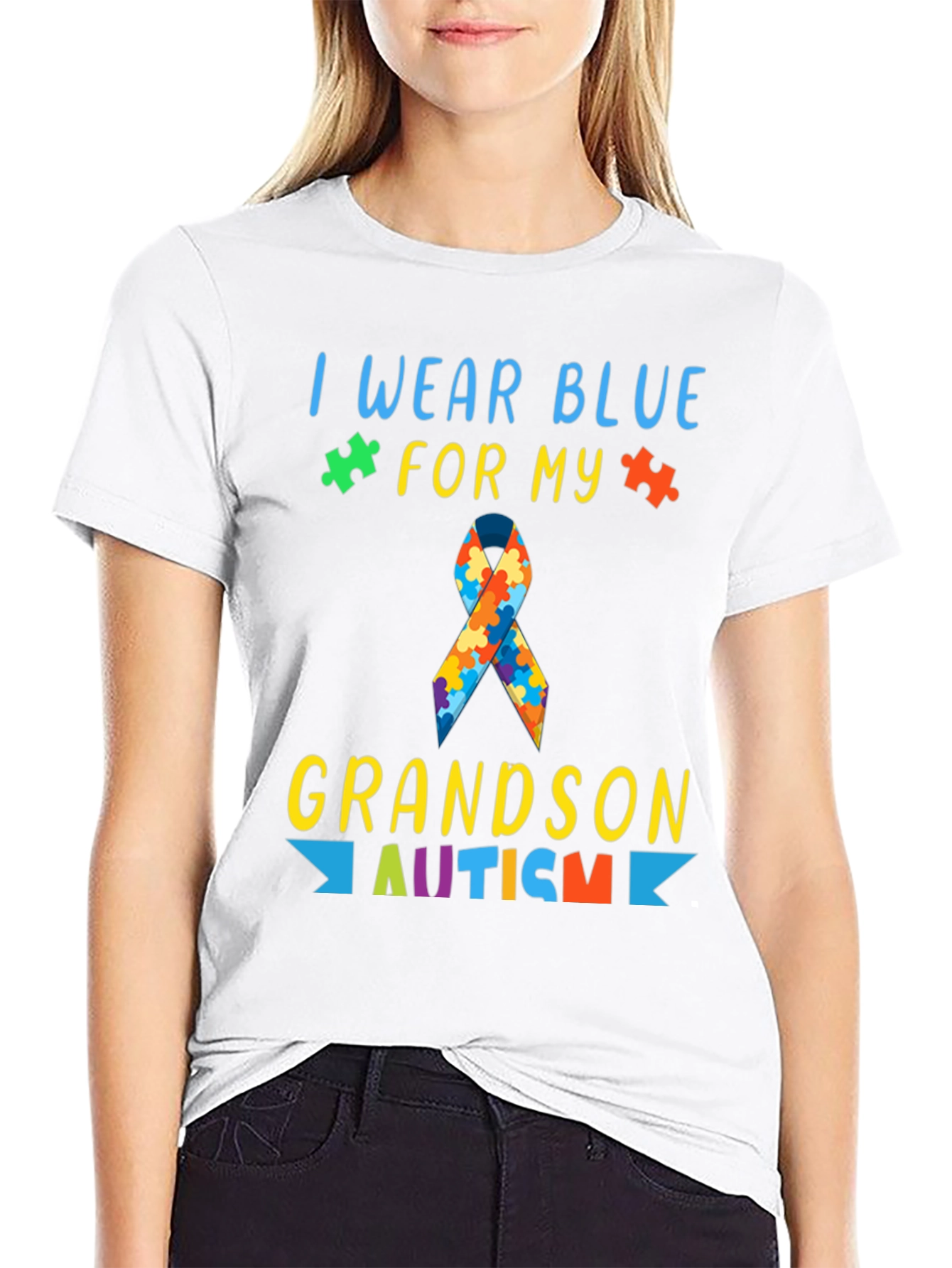Autism Awareness Grandson T-Shirt