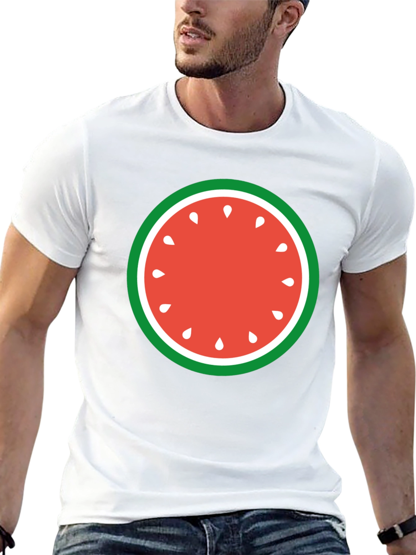 Watermelon Slice Graphic Tee - Fun Summer Style