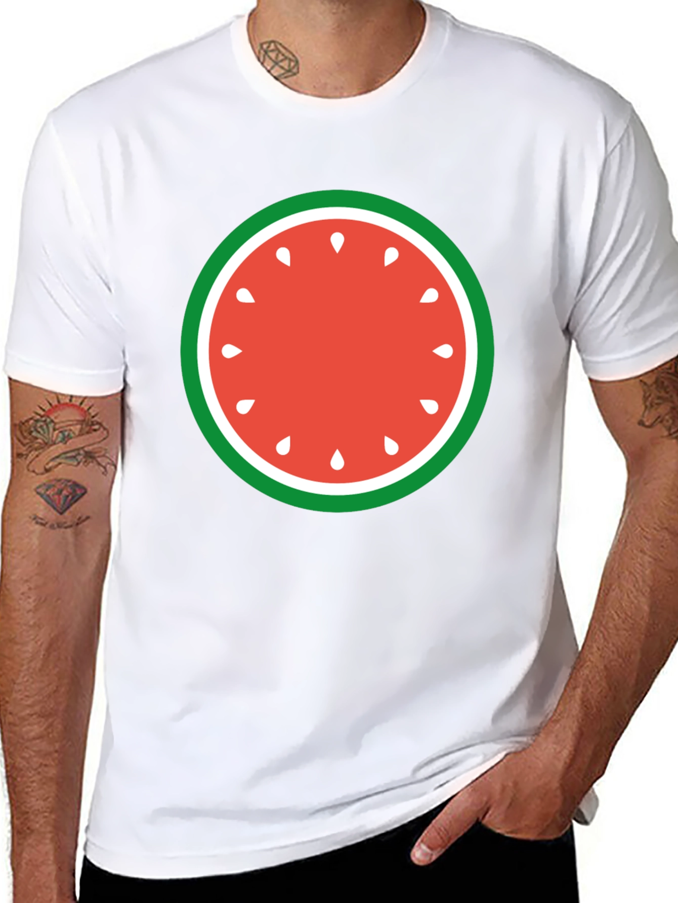Watermelon Slice Graphic Tee - Fun Summer Style