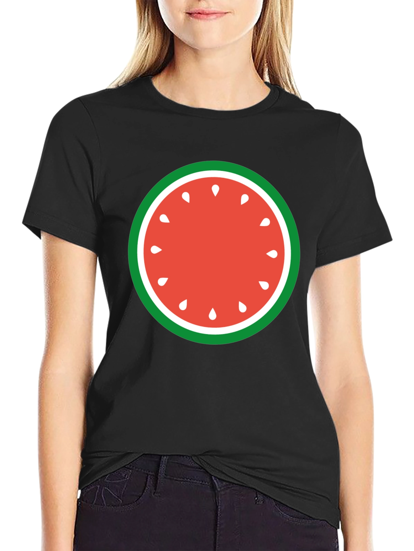 Watermelon Slice Graphic Tee - Fun Summer Style
