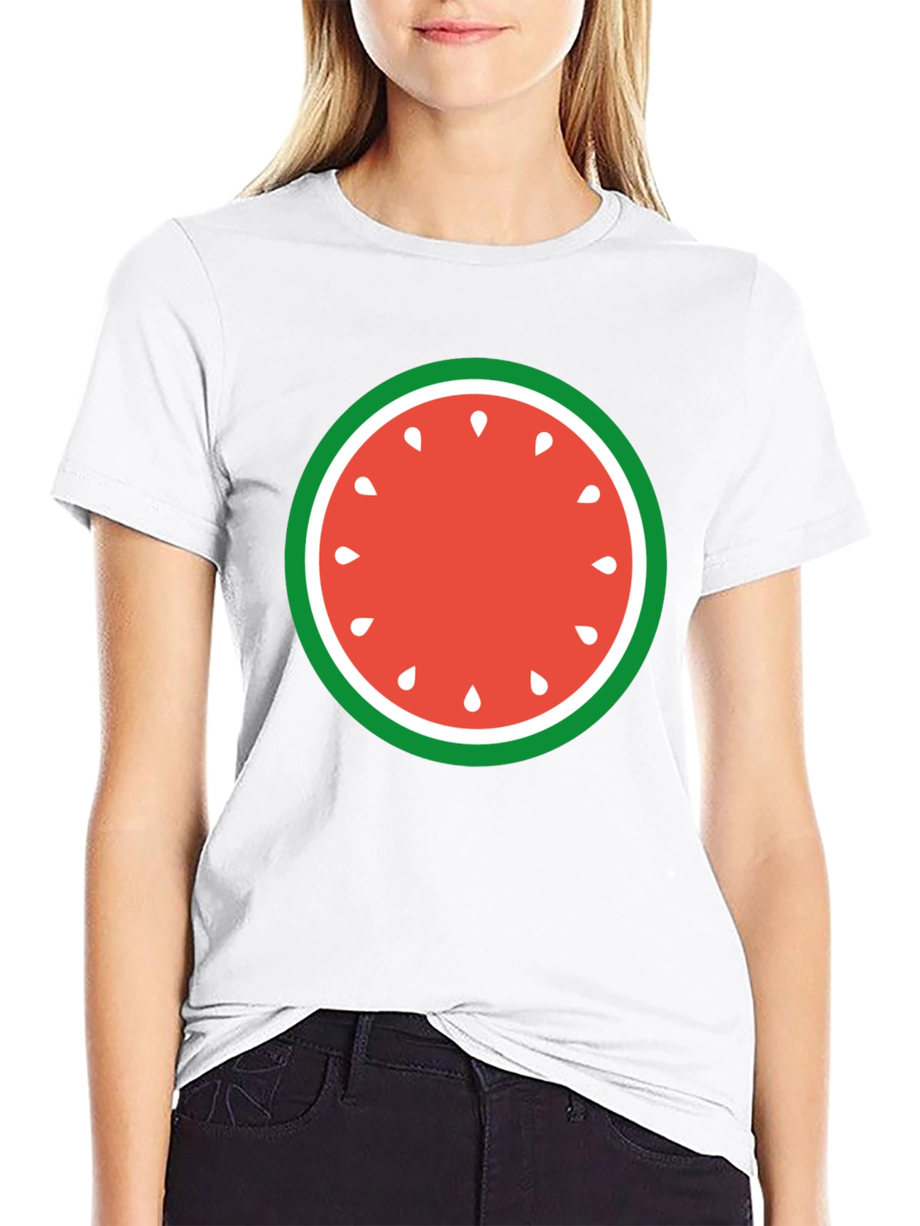 Watermelon Slice Graphic Tee - Fun Summer Style