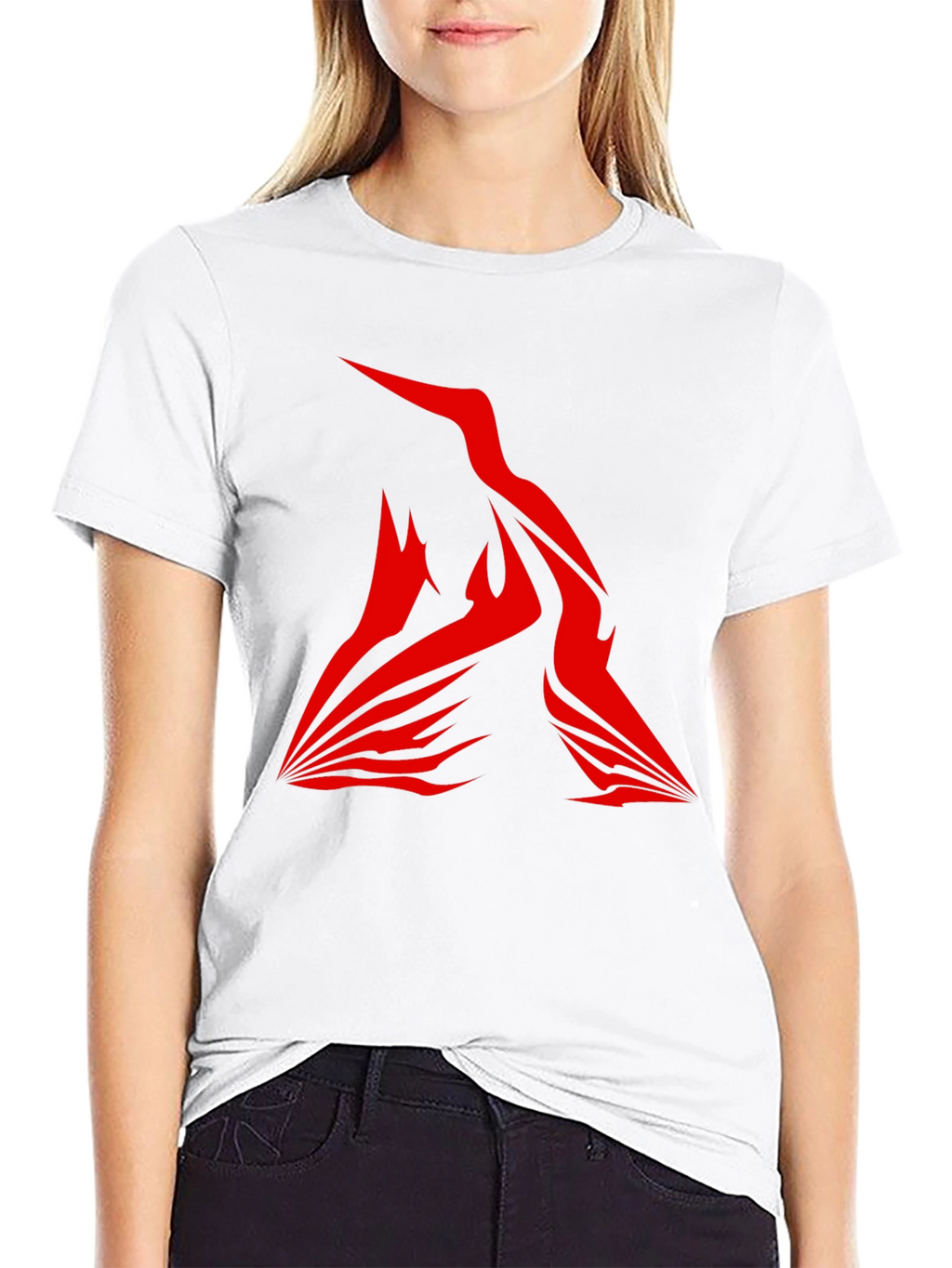 Modern Red Graphic Tee - Bold Statement Shirt