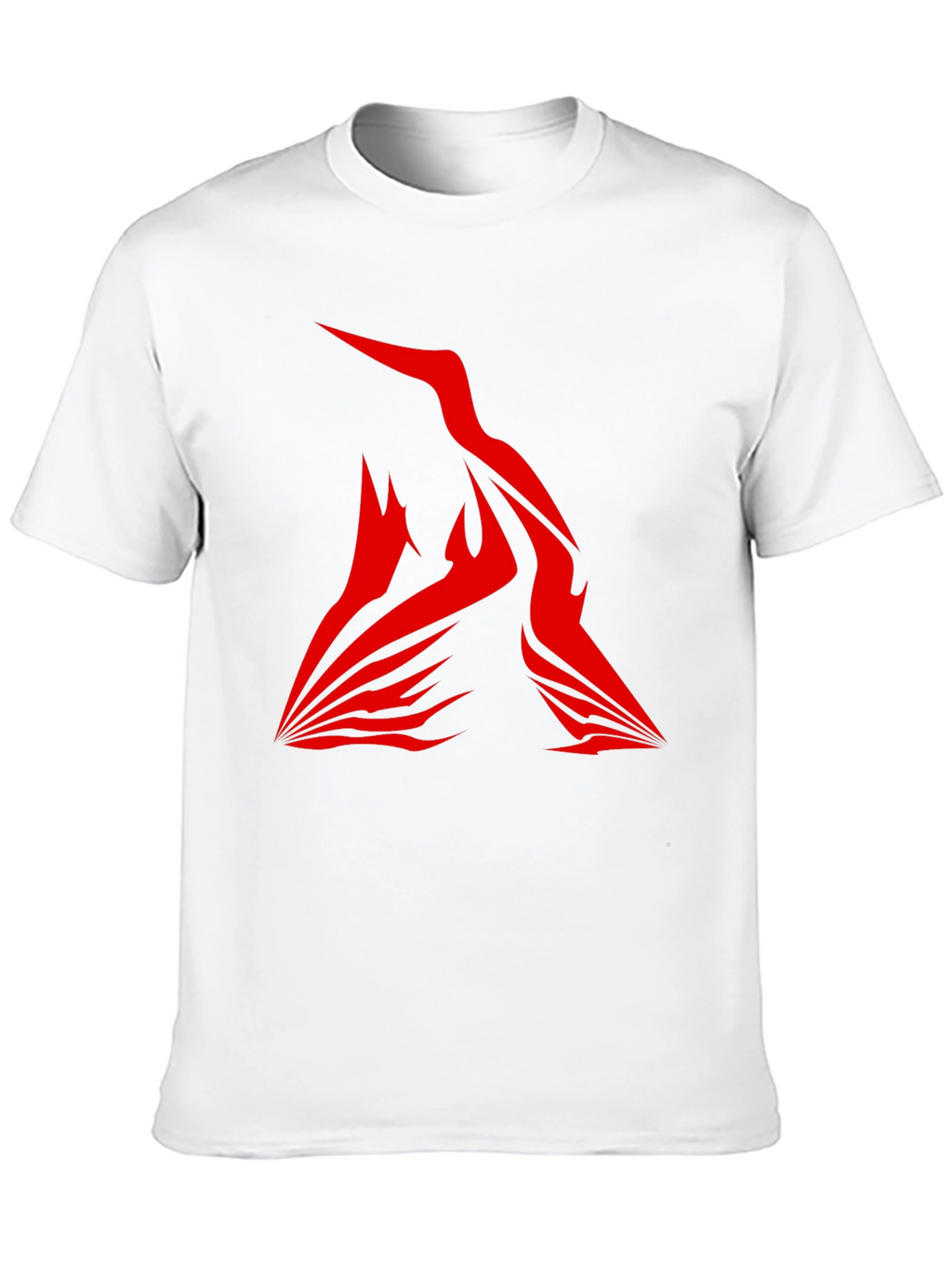 Modern Red Graphic Tee - Bold Statement Shirt