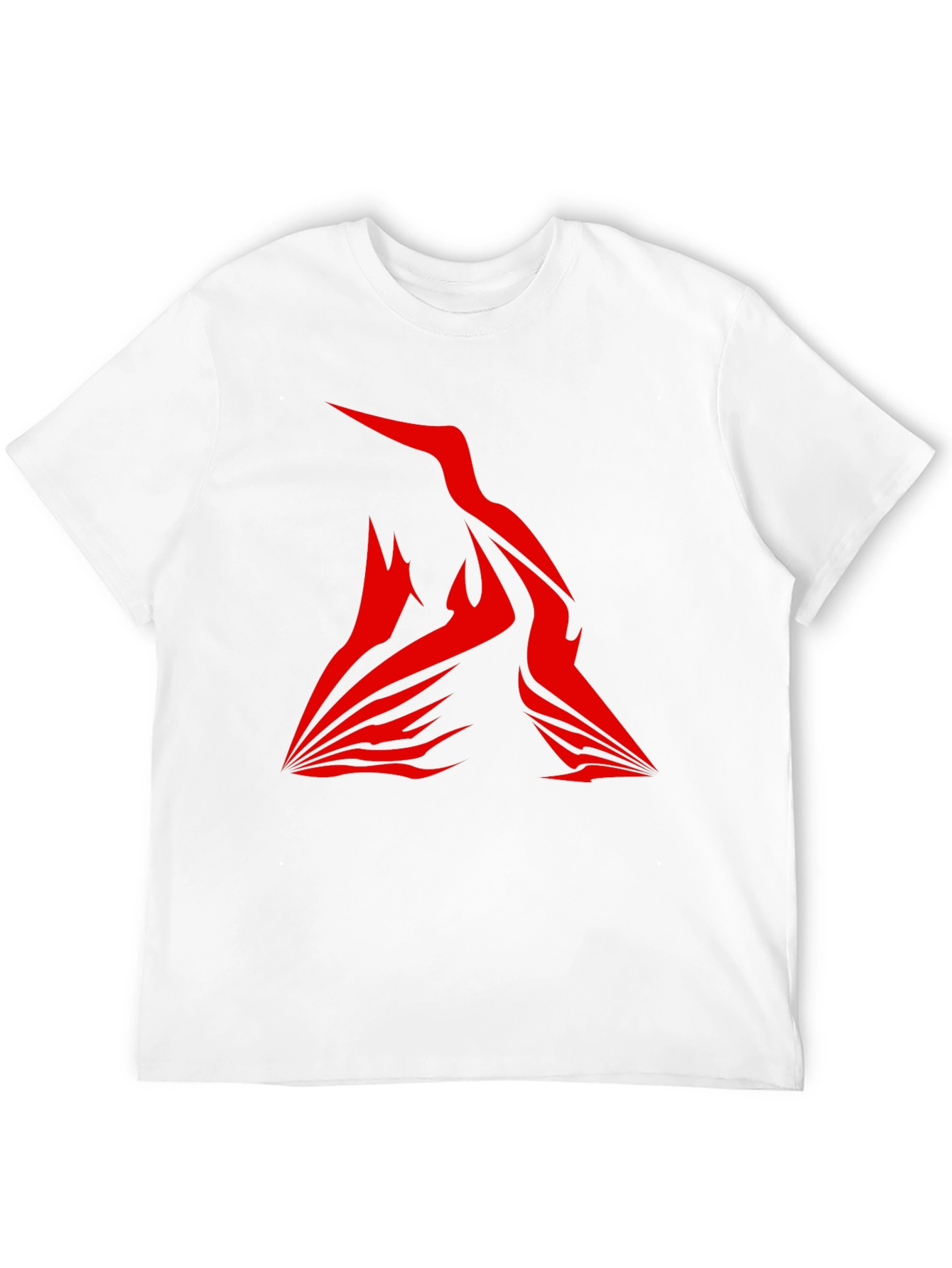 Modern Red Graphic Tee - Bold Statement Shirt
