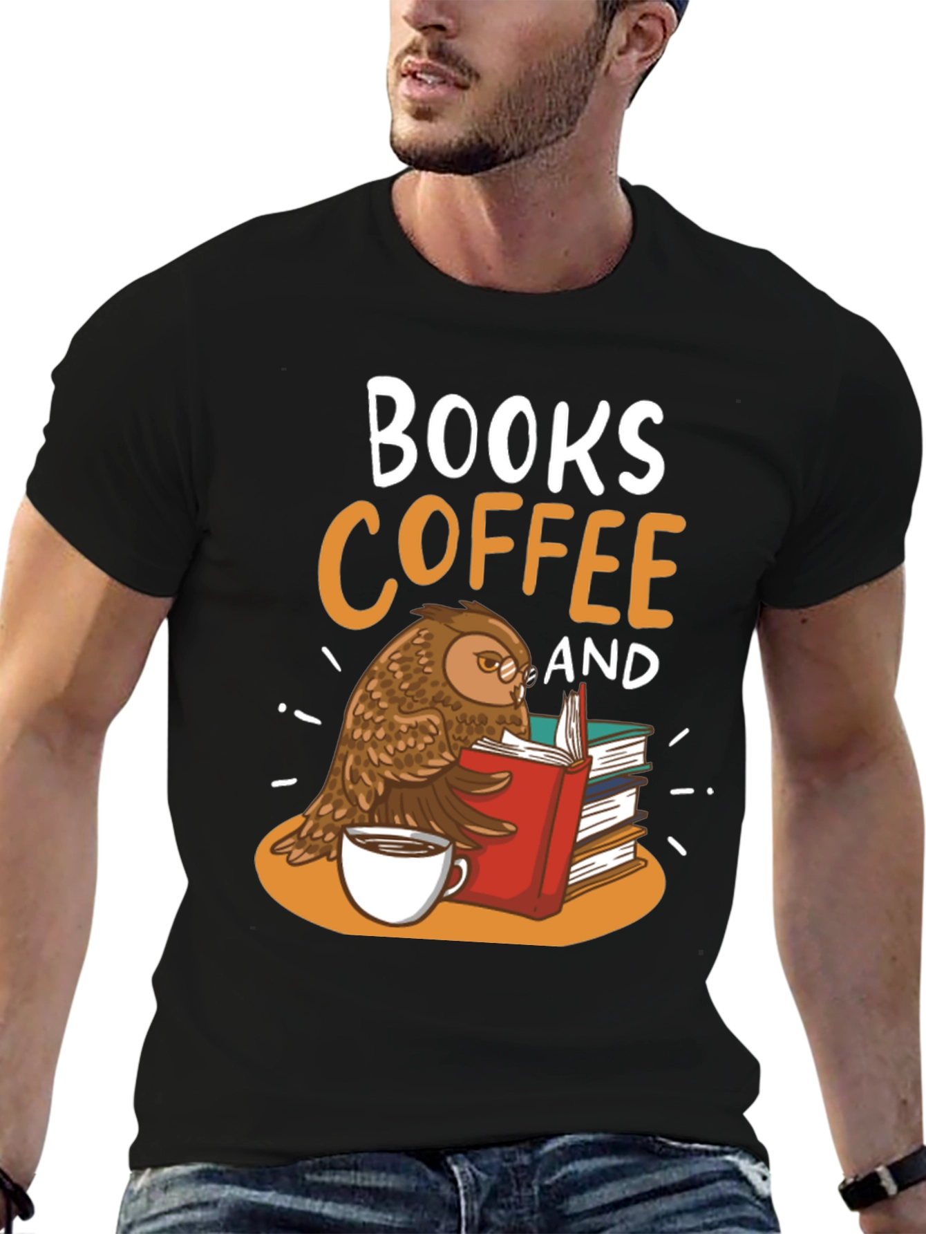 Books Coffee & Owl T-Shirt