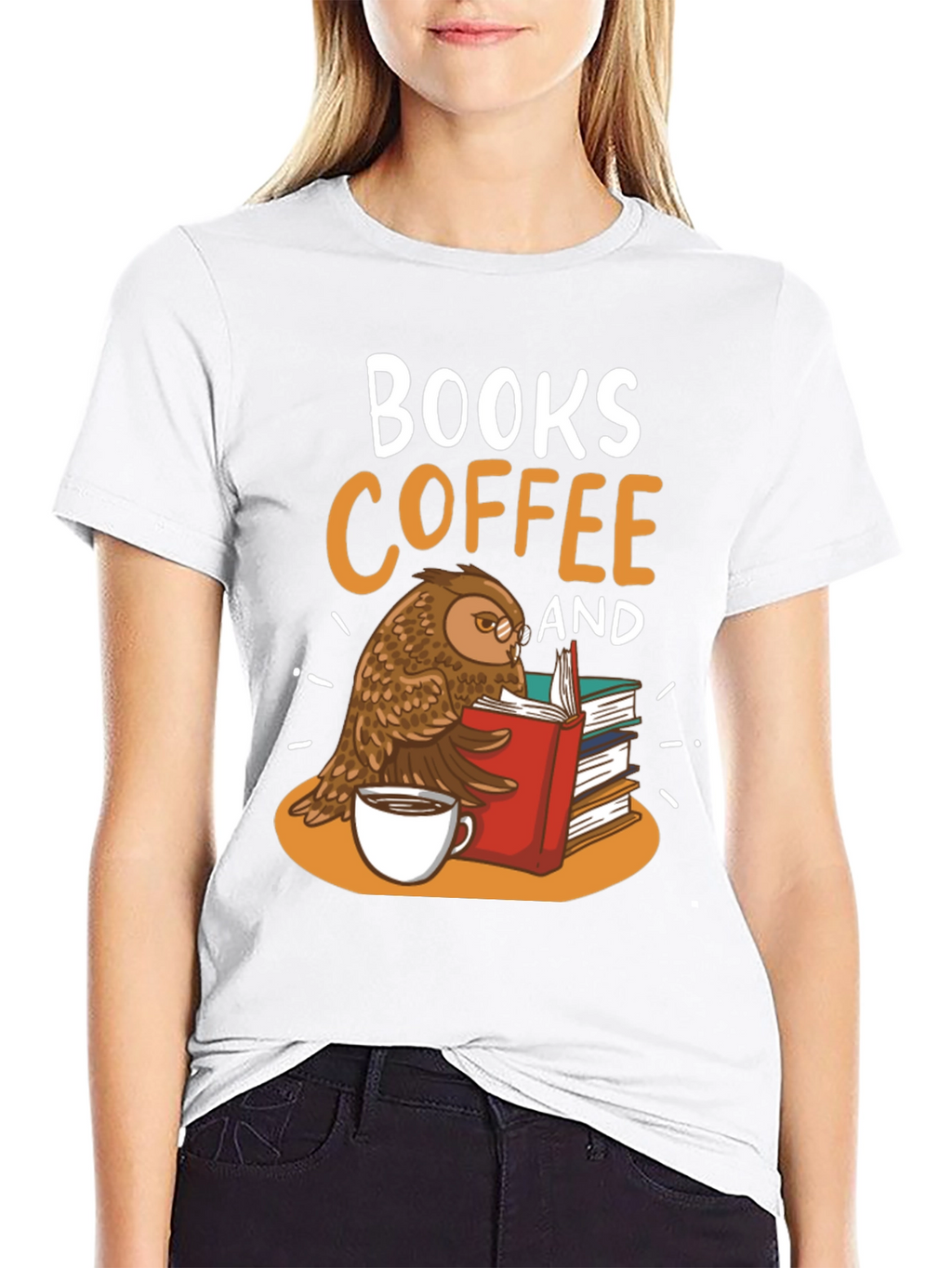 Books Coffee & Owl T-Shirt